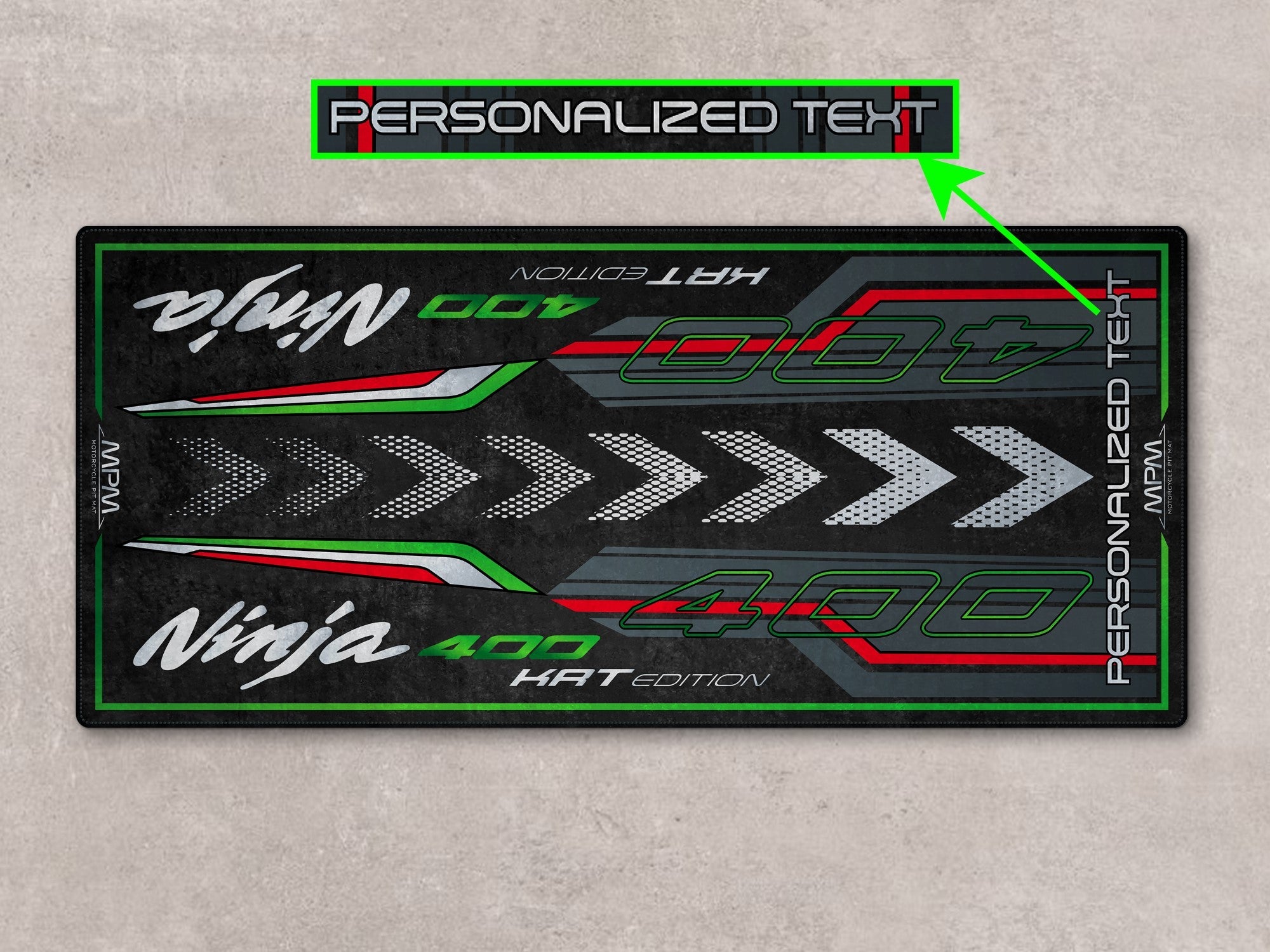 MPM Motorcycle Mat for Kawasaki Ninja 400 KRT Edition - MM7387