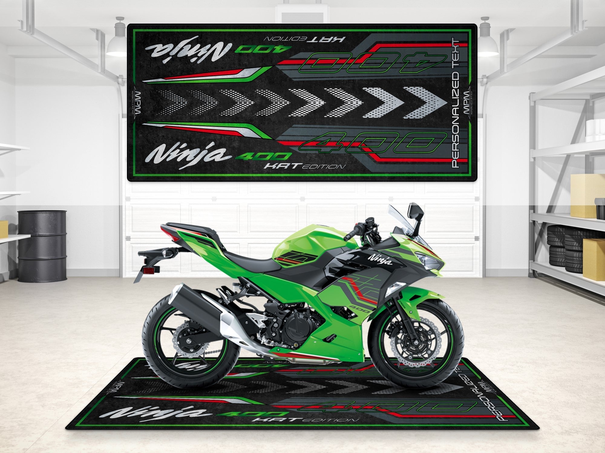 MPM Motorcycle Mat for Kawasaki Ninja 400 KRT Edition - MM7387