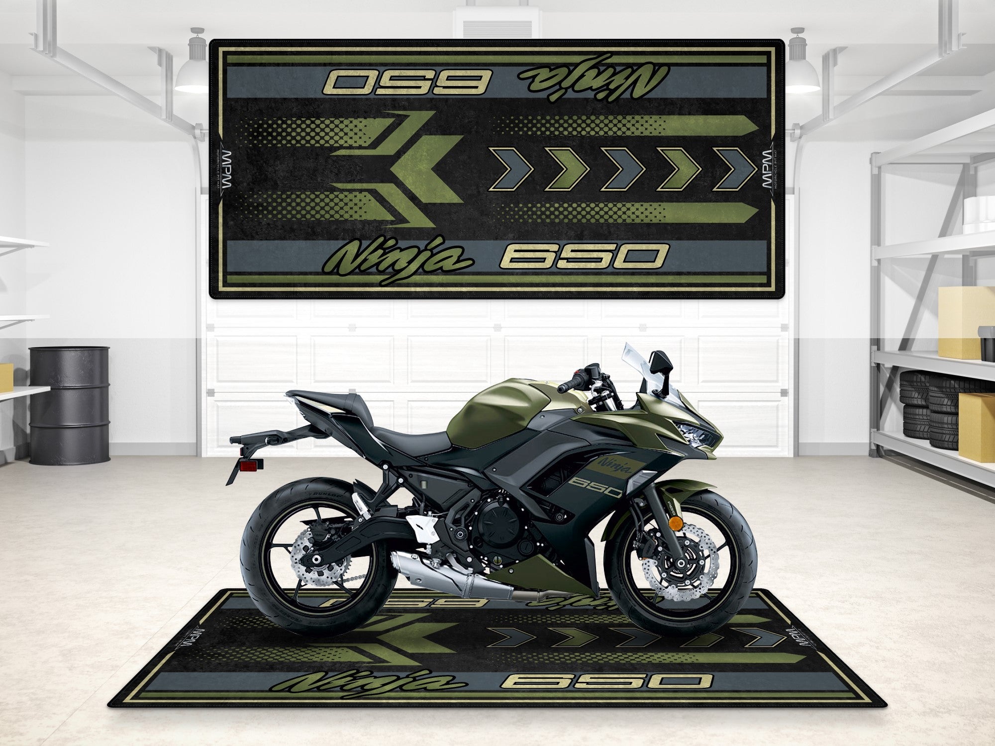 MPM Motorcycle Mat for Kawasaki Ninja 650 - MM7388