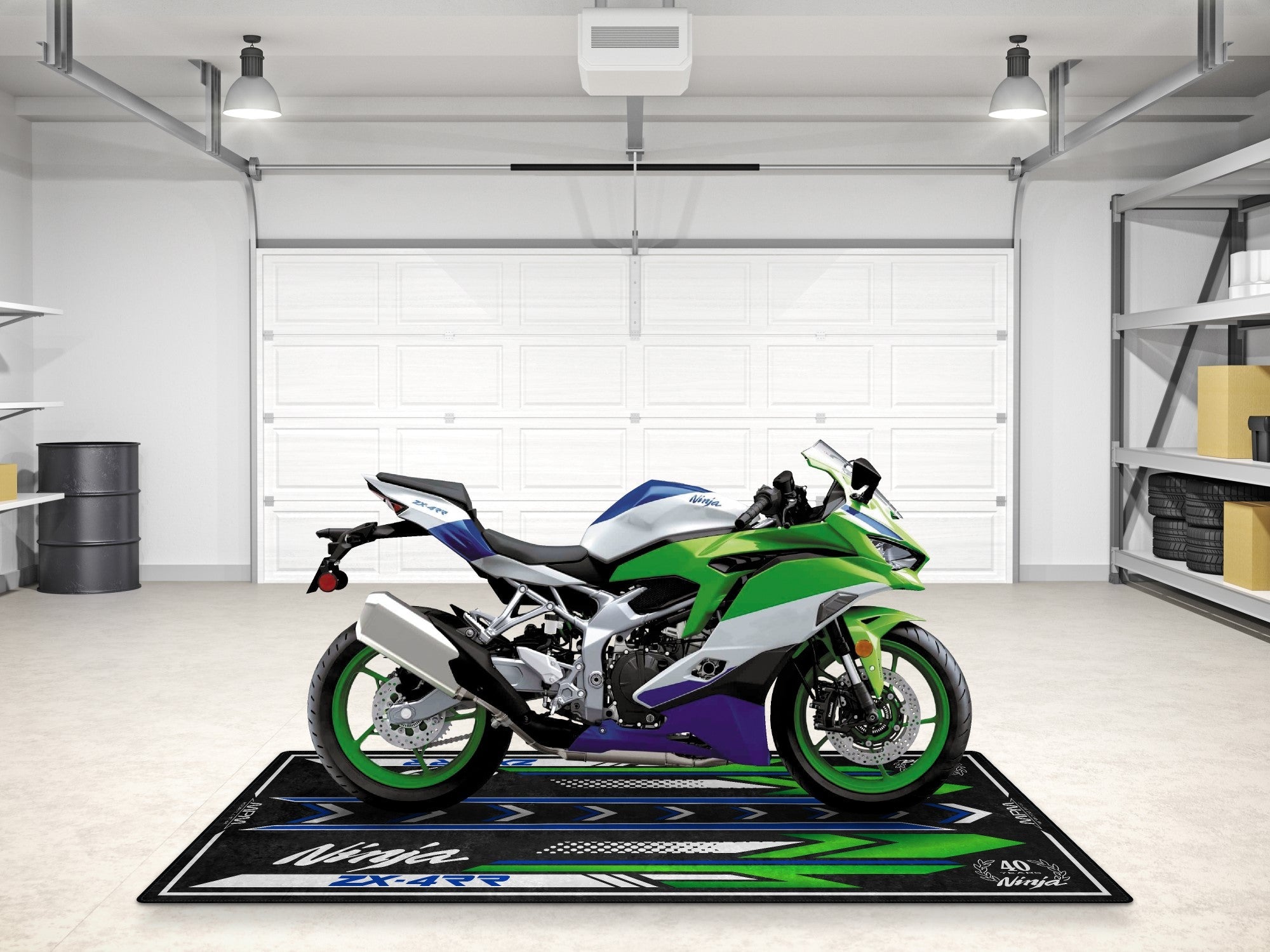 MPM Motorcycle Mat for Kawasaki Ninja ZX-4RR 40th Anniversary - MM7394