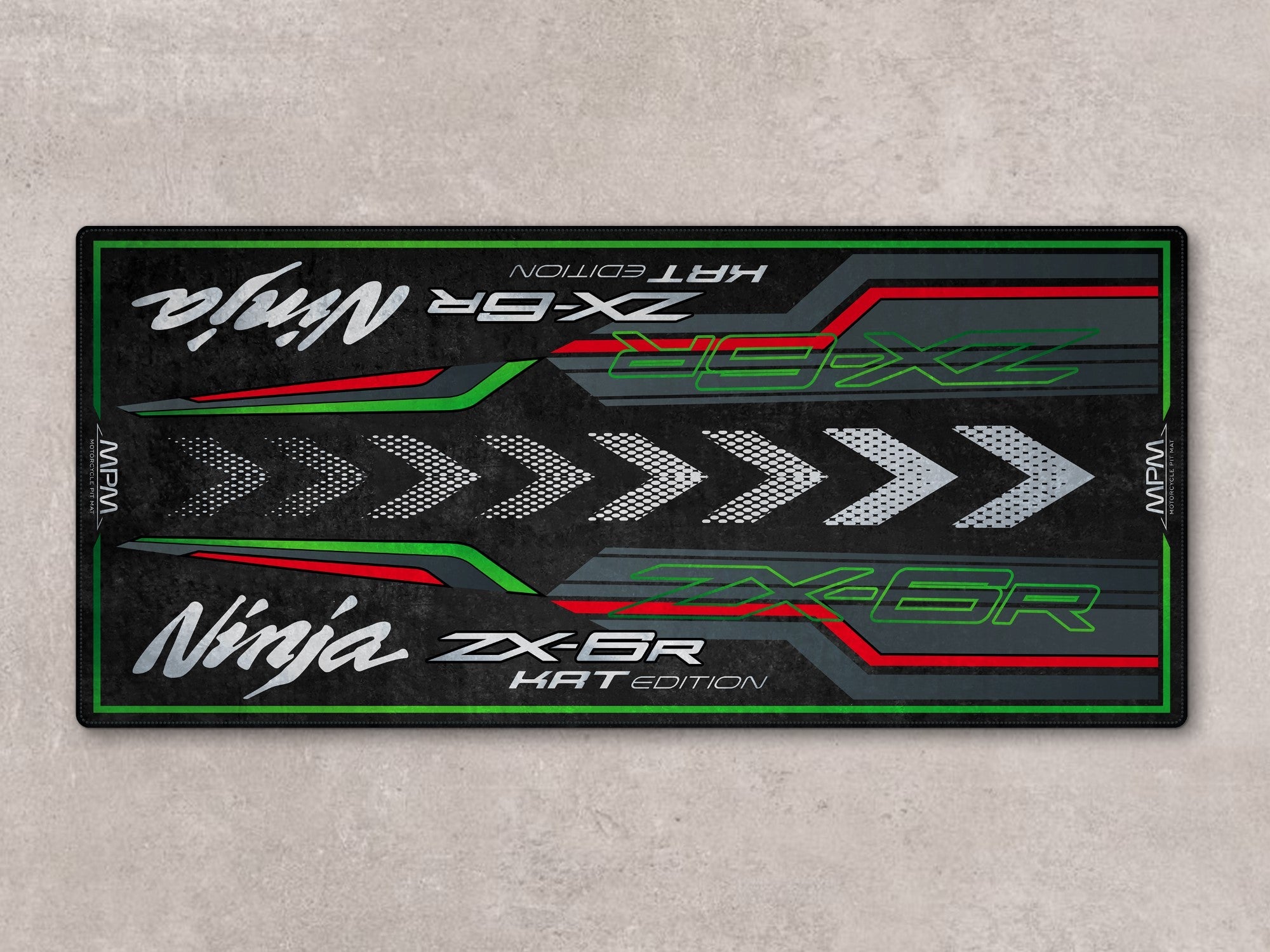 MPM Motorcycle Mat for Kawasaki Ninja ZX-6R KRT Edition - MM7396