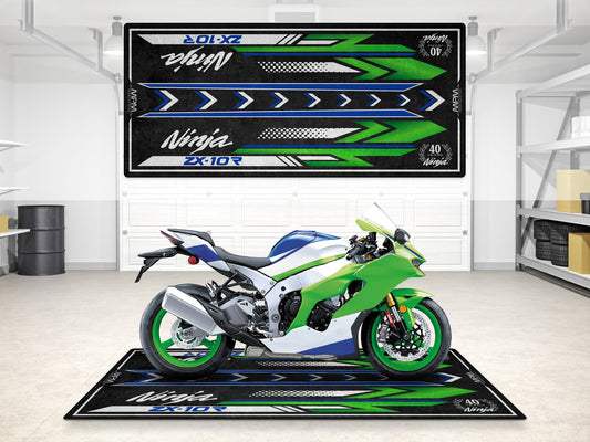 MPM Motorcycle Mat for Kawasaki Ninja ZX-10R 40th Anniversary - MM7400
