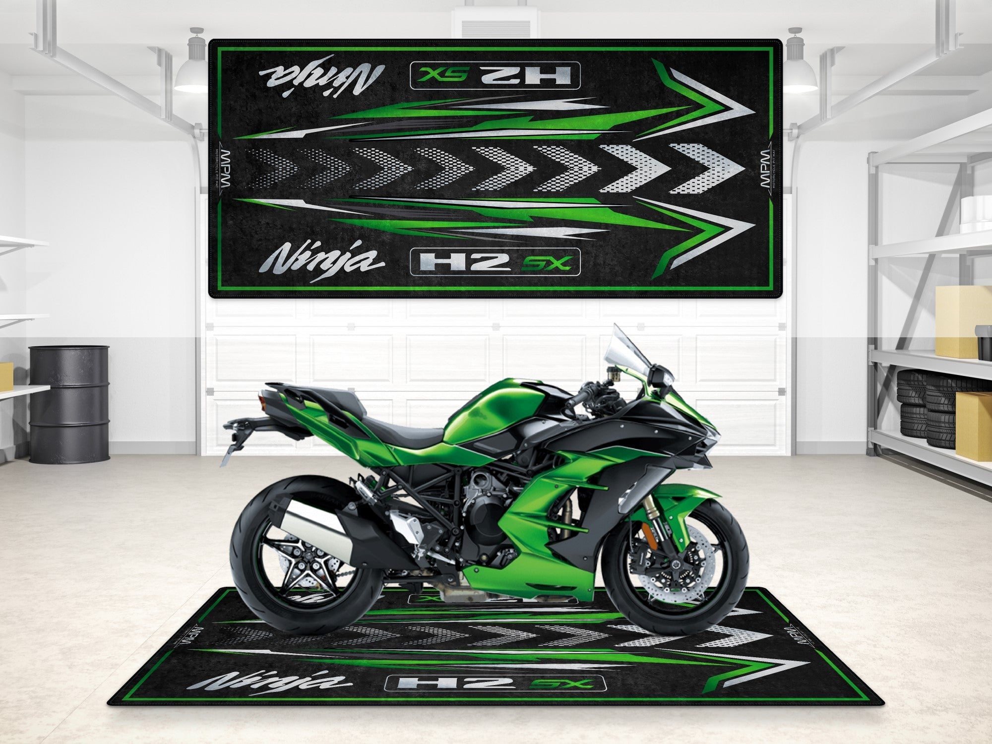MPM Motorcycle Mat for Kawasaki Ninja H2 SX - MM7404