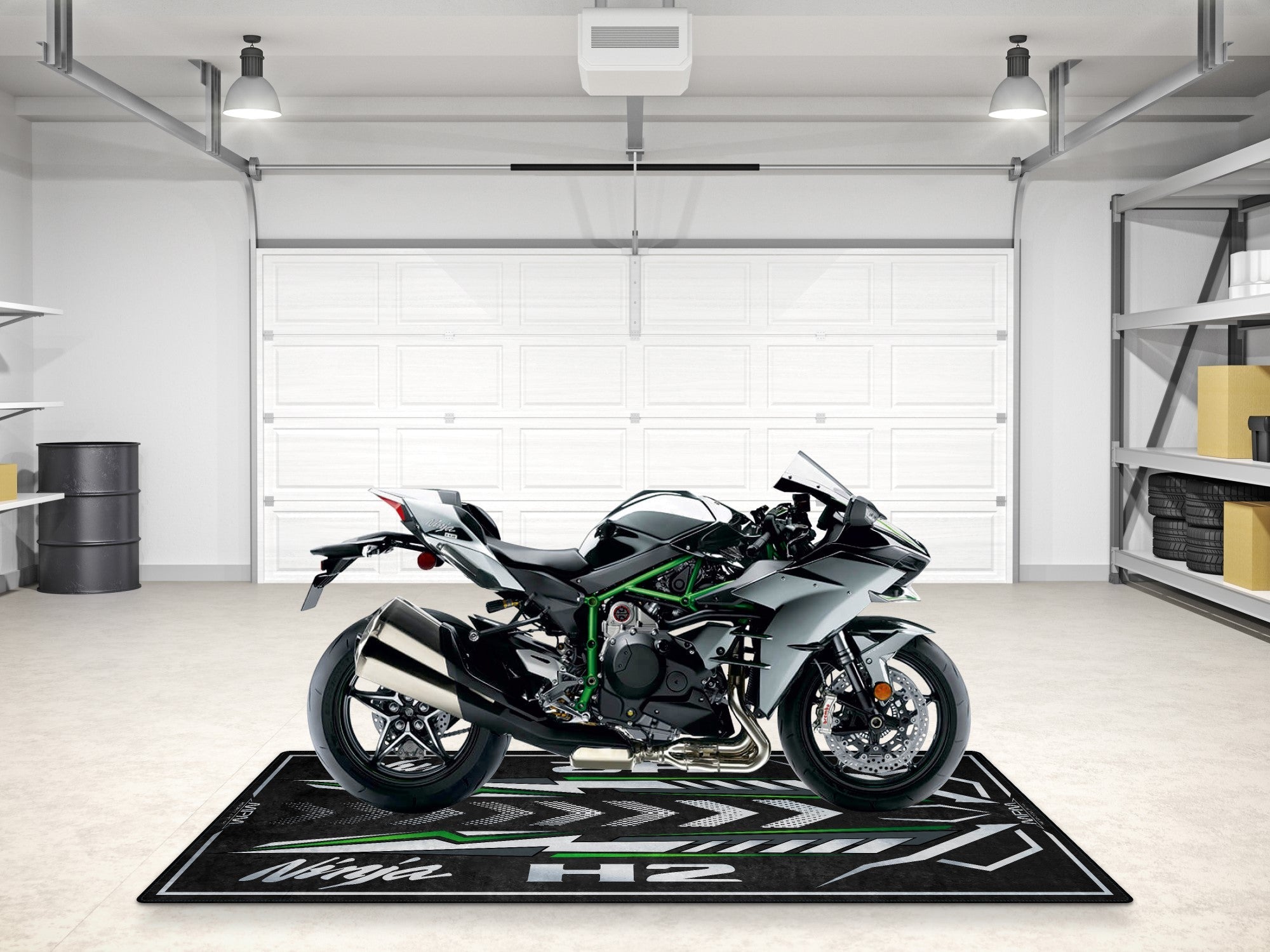 MPM Motorcycle Mat for Kawasaki Ninja H2 - MM7405
