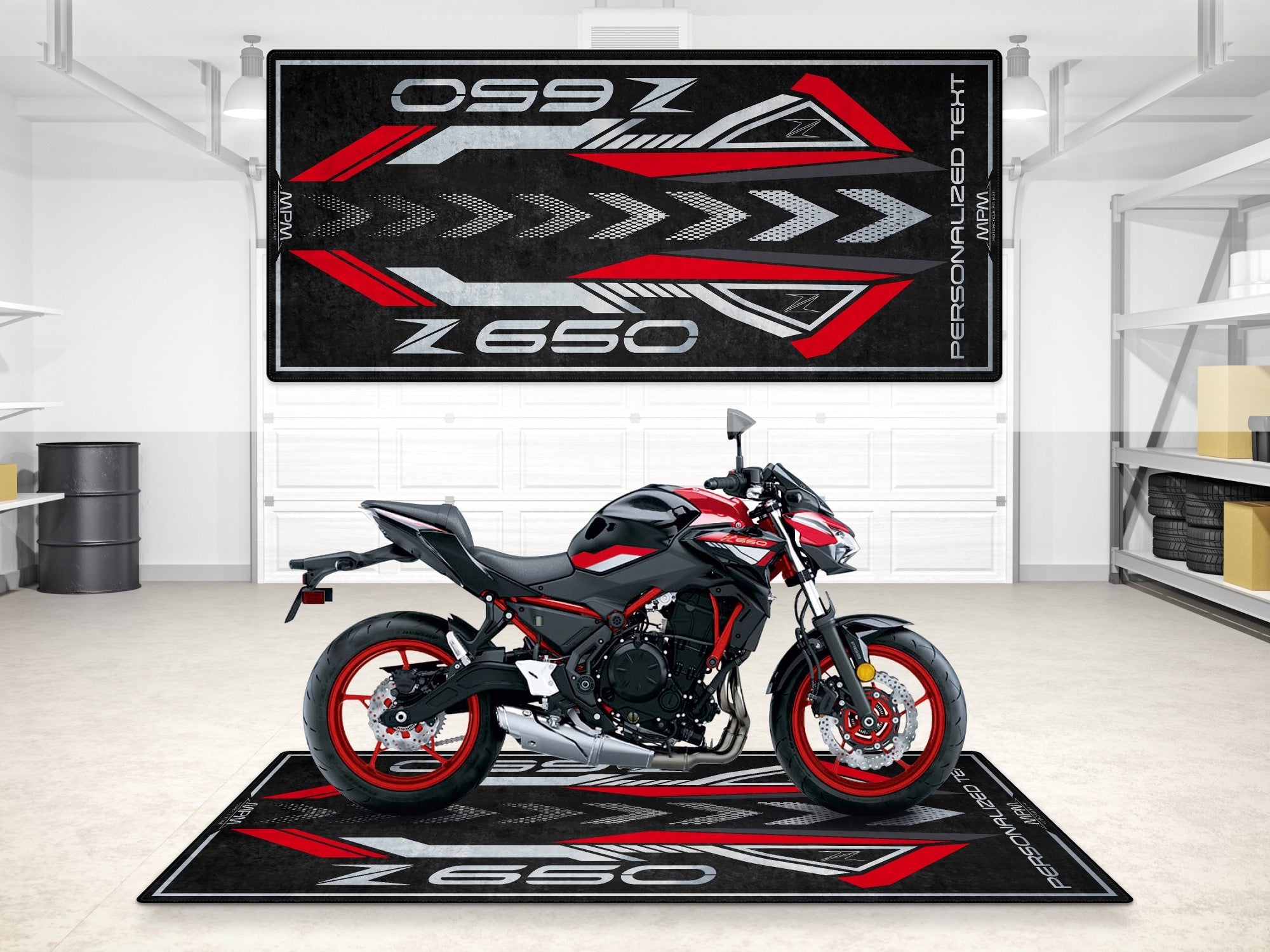 MPM Motorcycle Mat for Kawasaki Z650 - MM7411