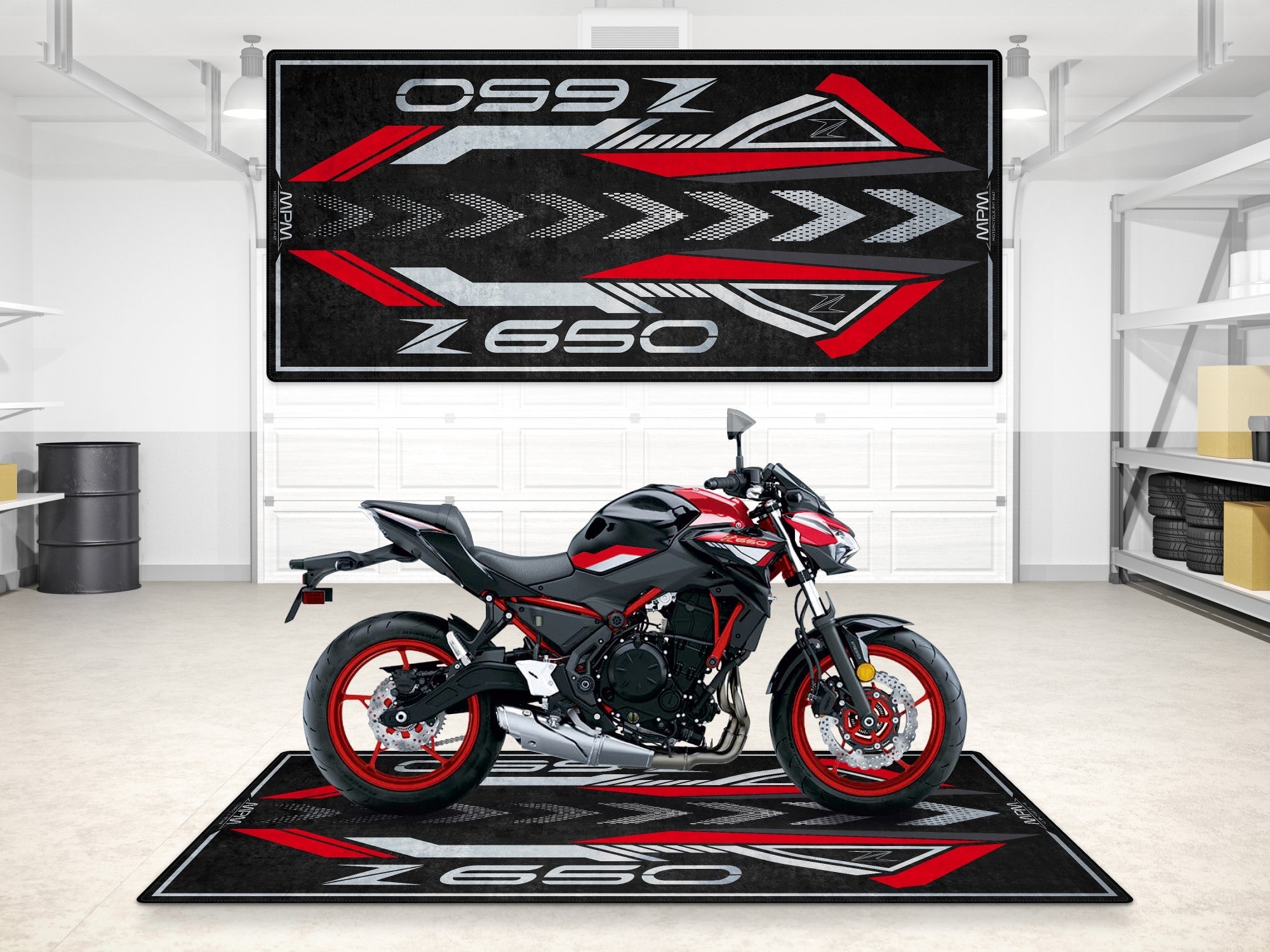 MPM Motorcycle Mat for Kawasaki Z650 - MM7411