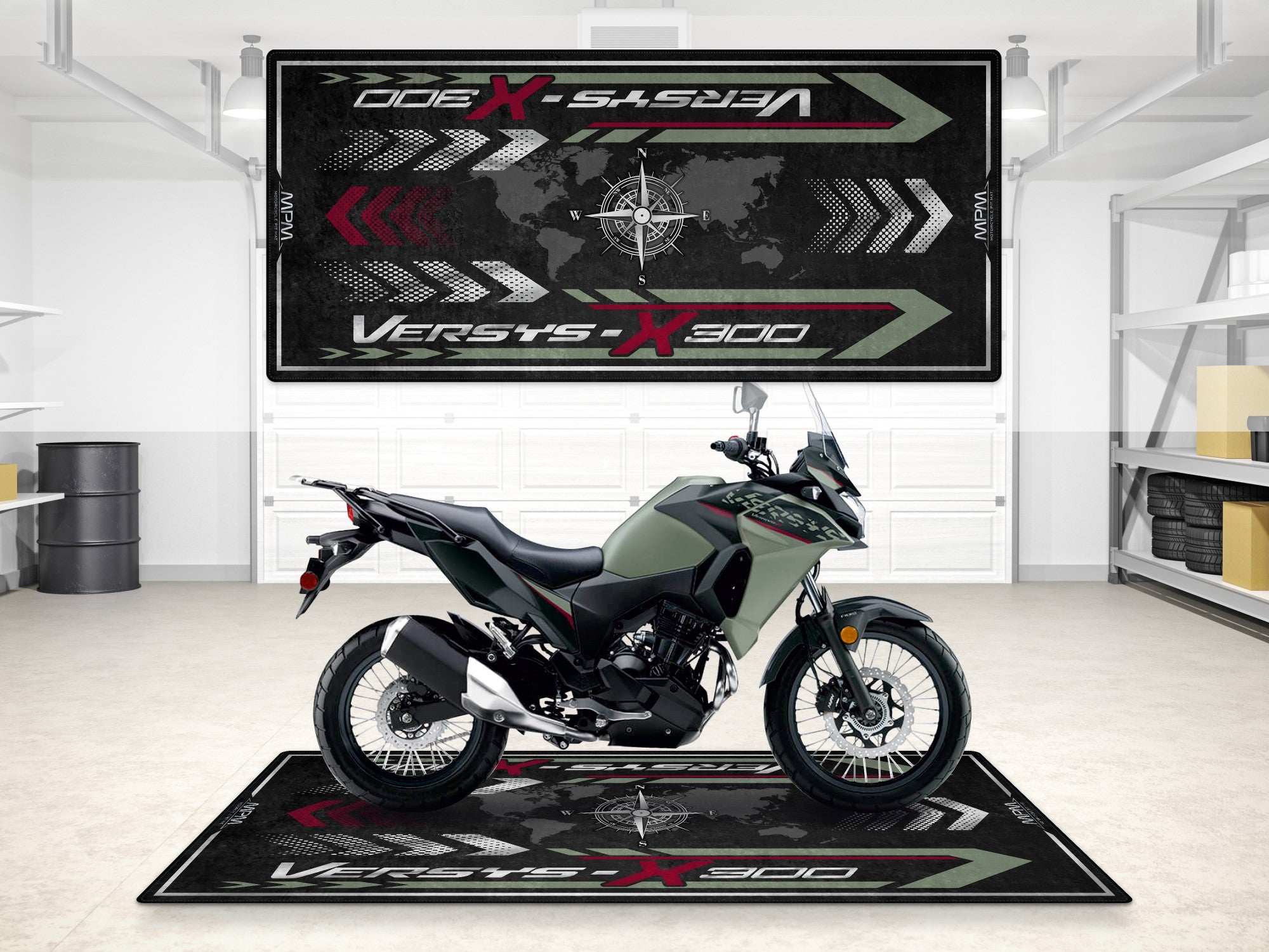MPM Motorcycle Mat for Kawasaki Versys-X 300 - MM7419