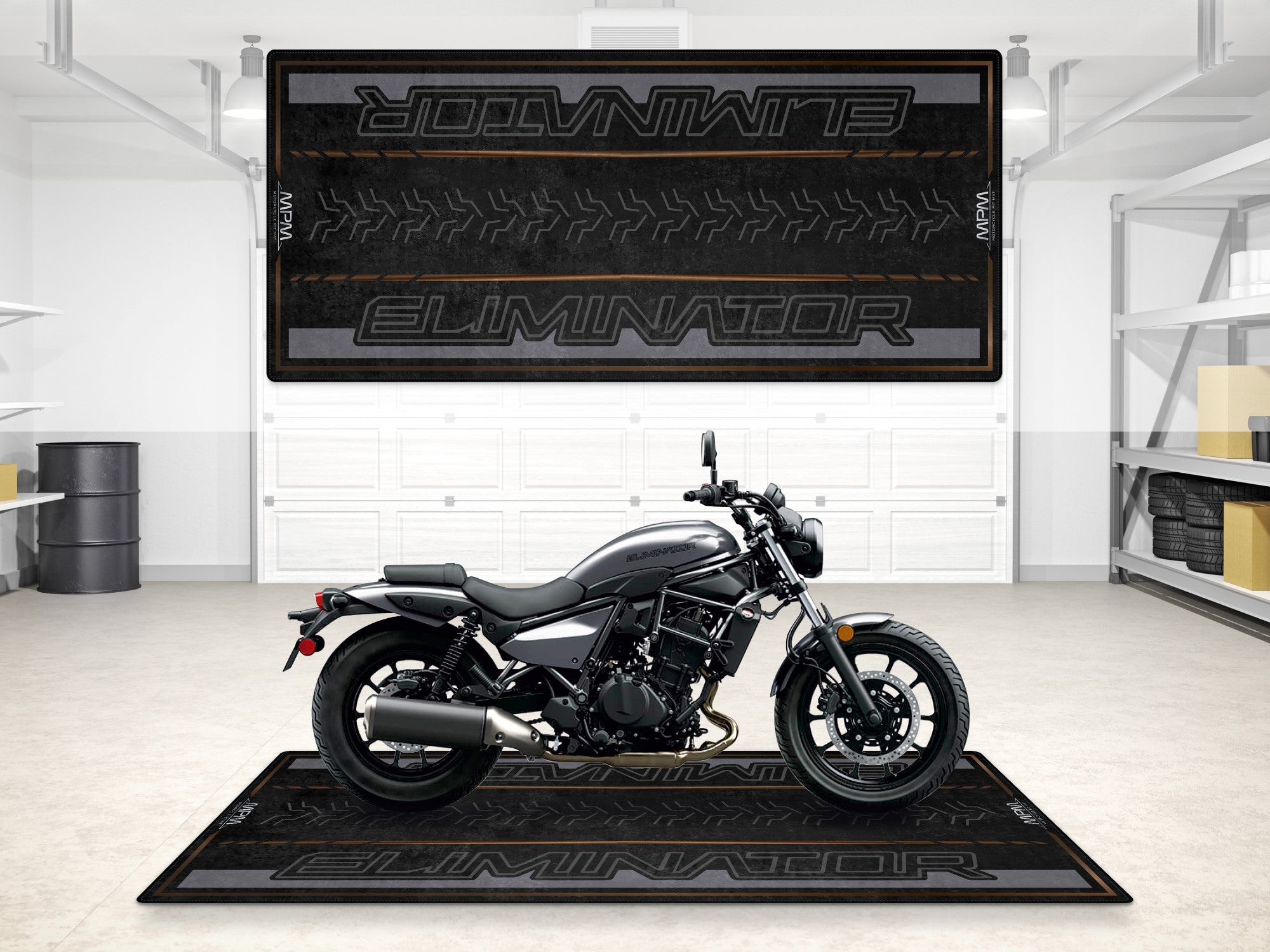 MPM Motorcycle Mat for Kawasaki Eliminator - MM7422