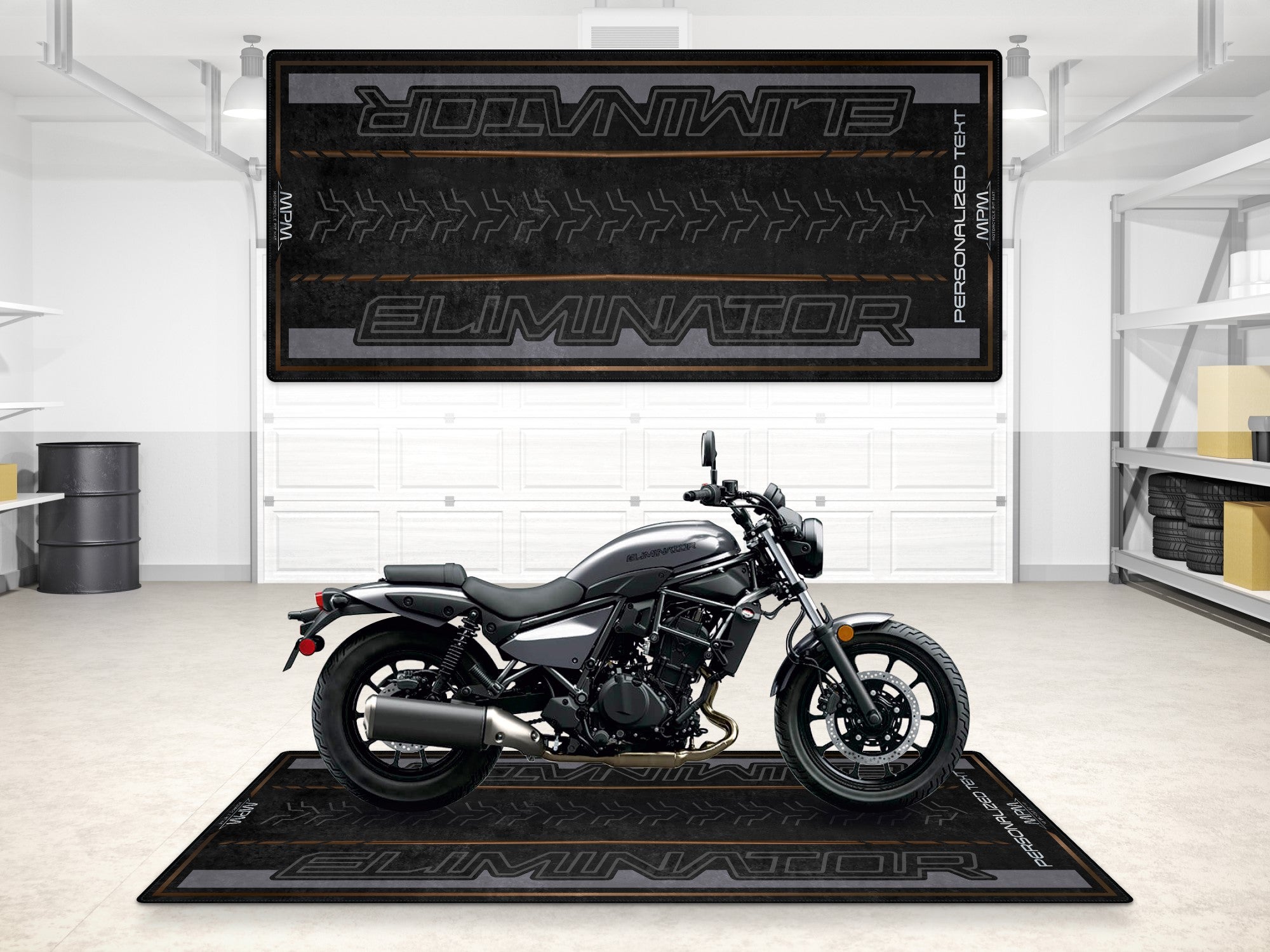 MPM Motorcycle Mat for Kawasaki Eliminator - MM7422