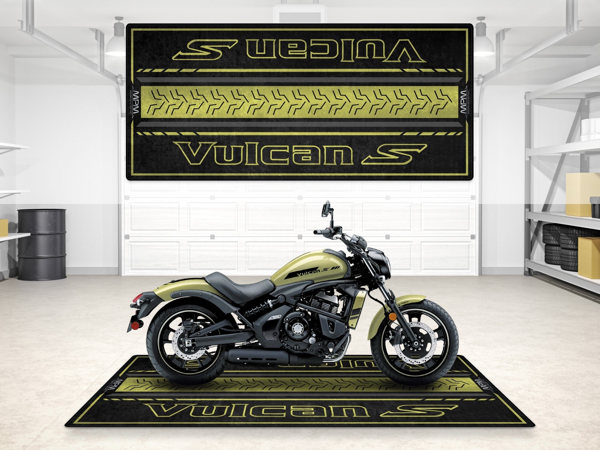 MPM Motorcycle Mat for Kawasaki Vulcan S - MM7424