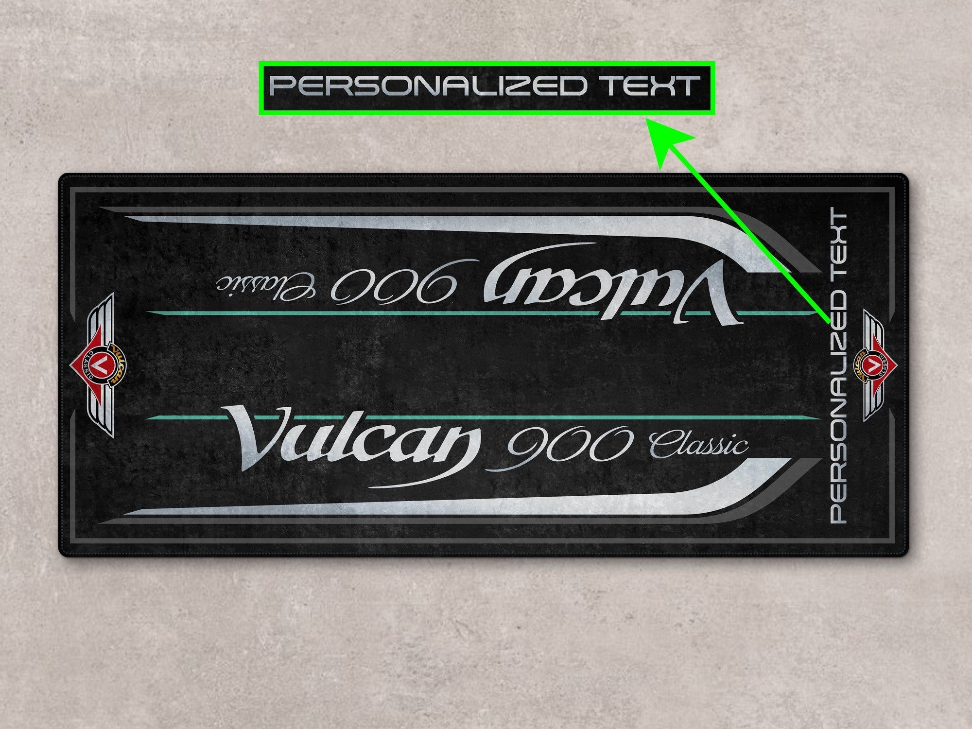 MPM Motorcycle Mat for Kawasaki Vulcan 900 Classic LT - MM7428