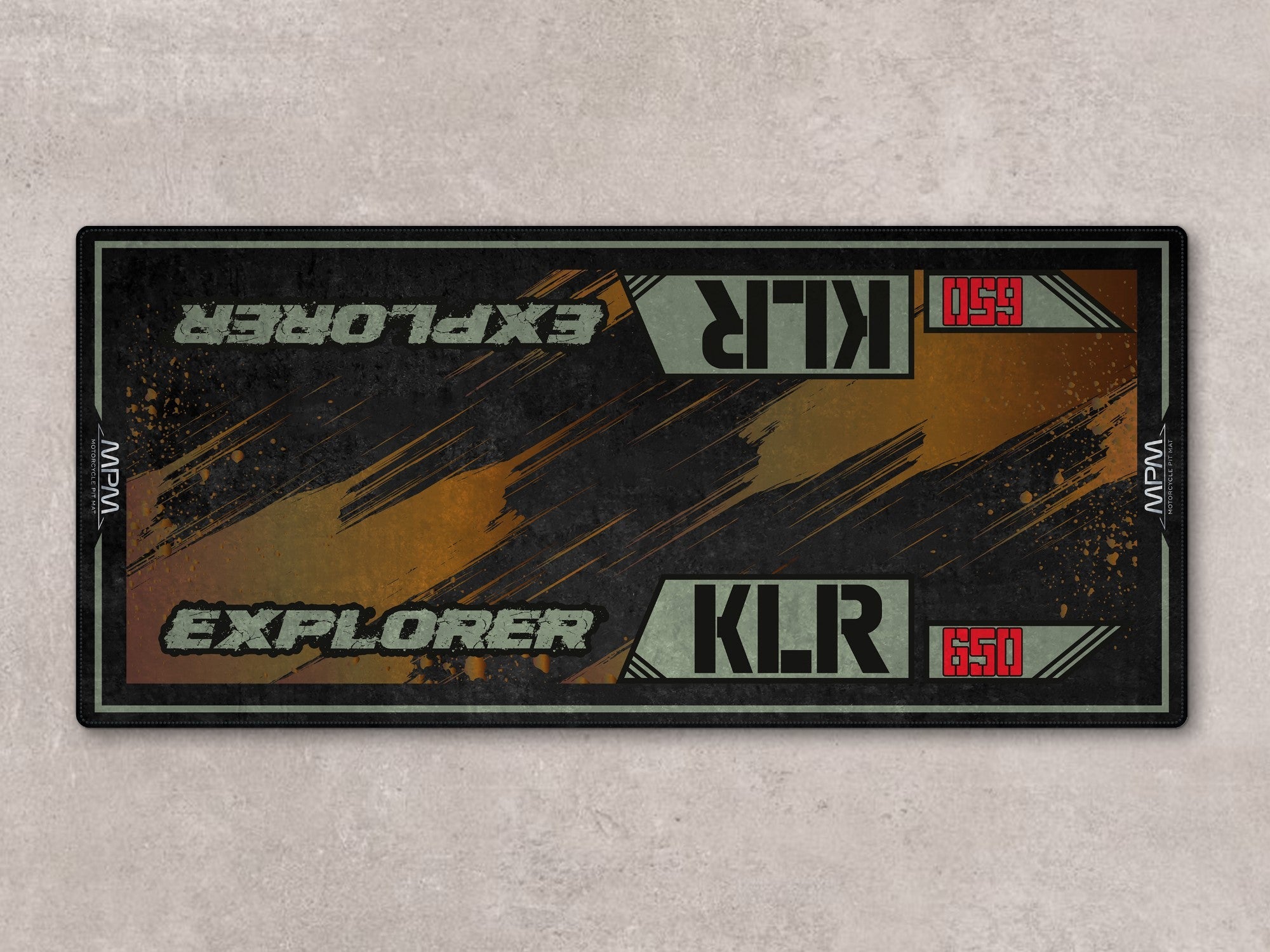 MPM Motorcycle Mat for Kawasaki KLR 650 - MM7431