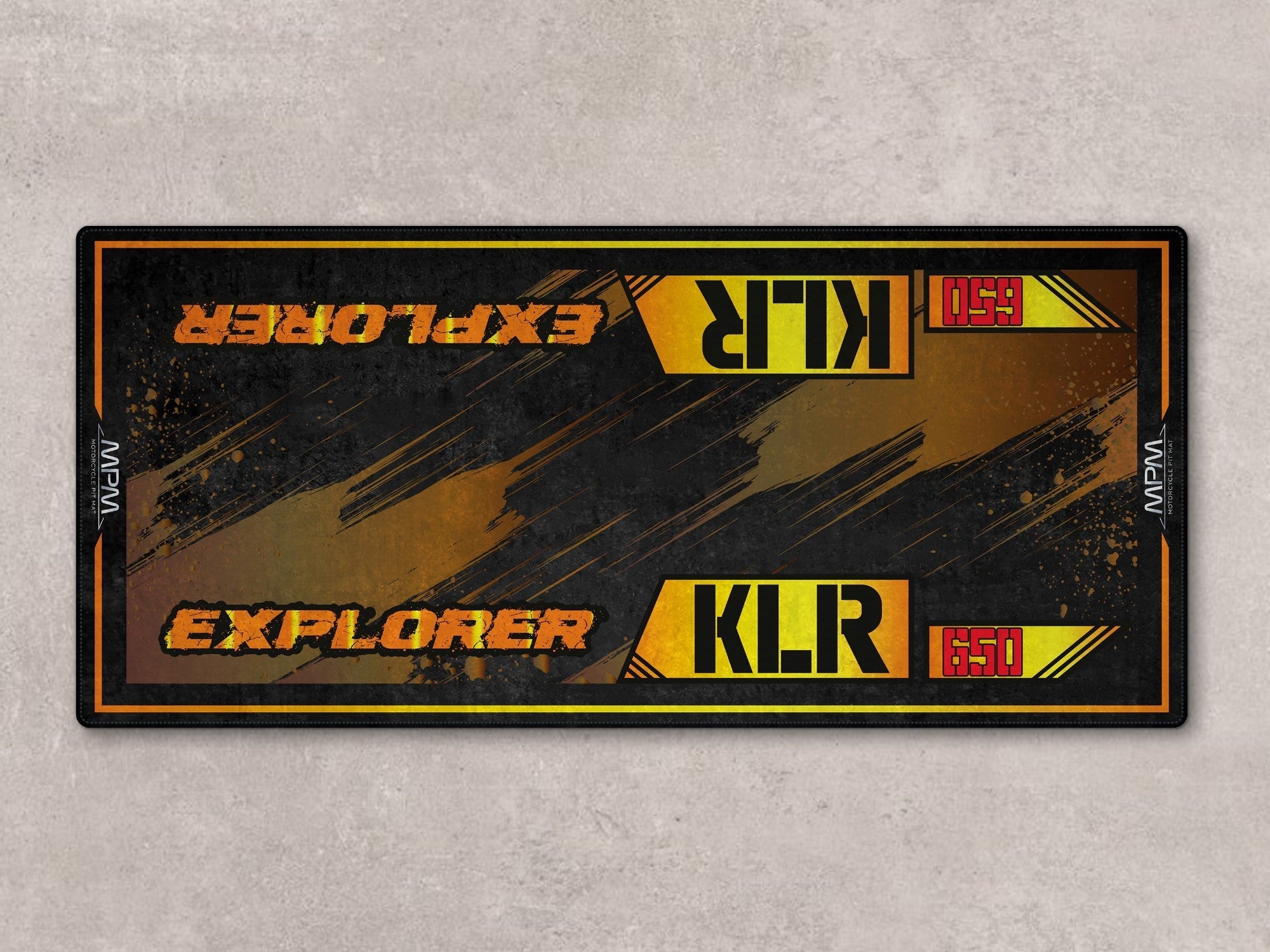 MPM Motorcycle Mat for Kawasaki KLR 650 - MM7431