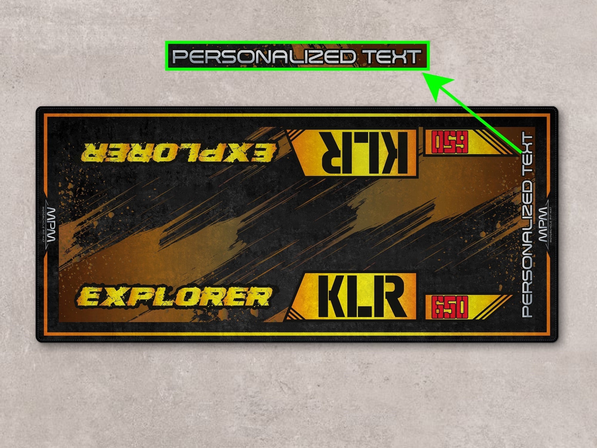 MPM Motorcycle Mat for Kawasaki KLR 650 - MM7431