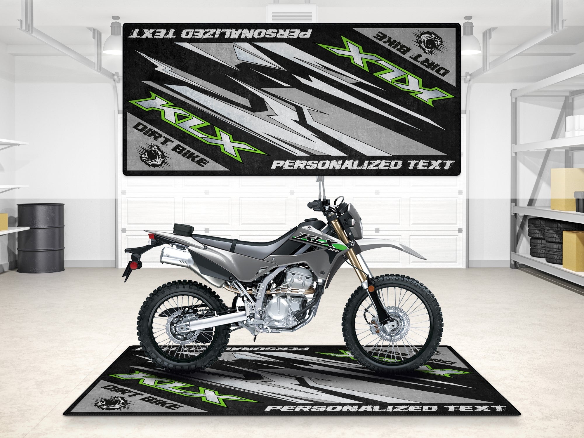 MPM Motorcycle Mat for Kawasaki KLX - MM7432