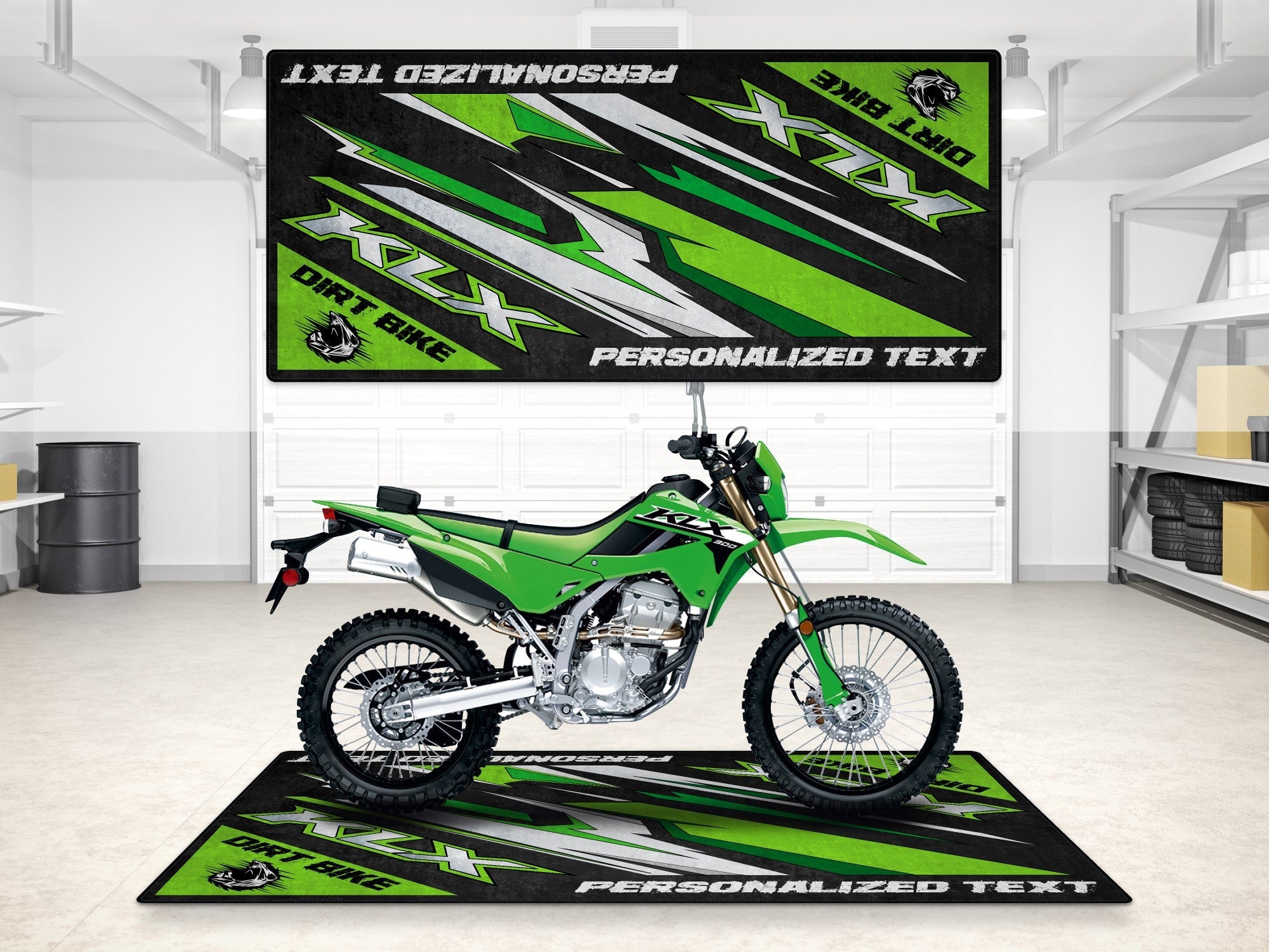 MPM Motorcycle Mat for Kawasaki KLX - MM7432