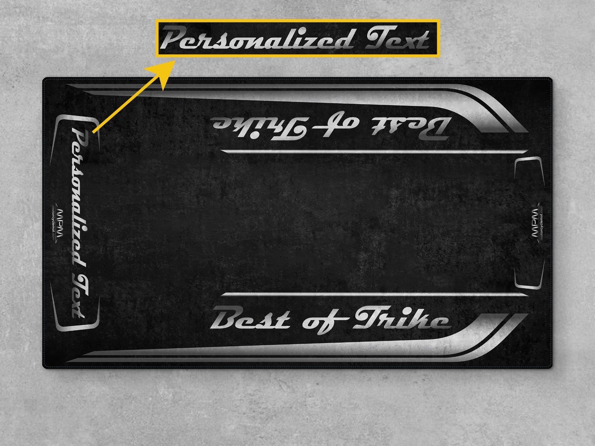 MPM Motorcycle Mat for Trike Motorcycle "Best of Trike" - MM7433