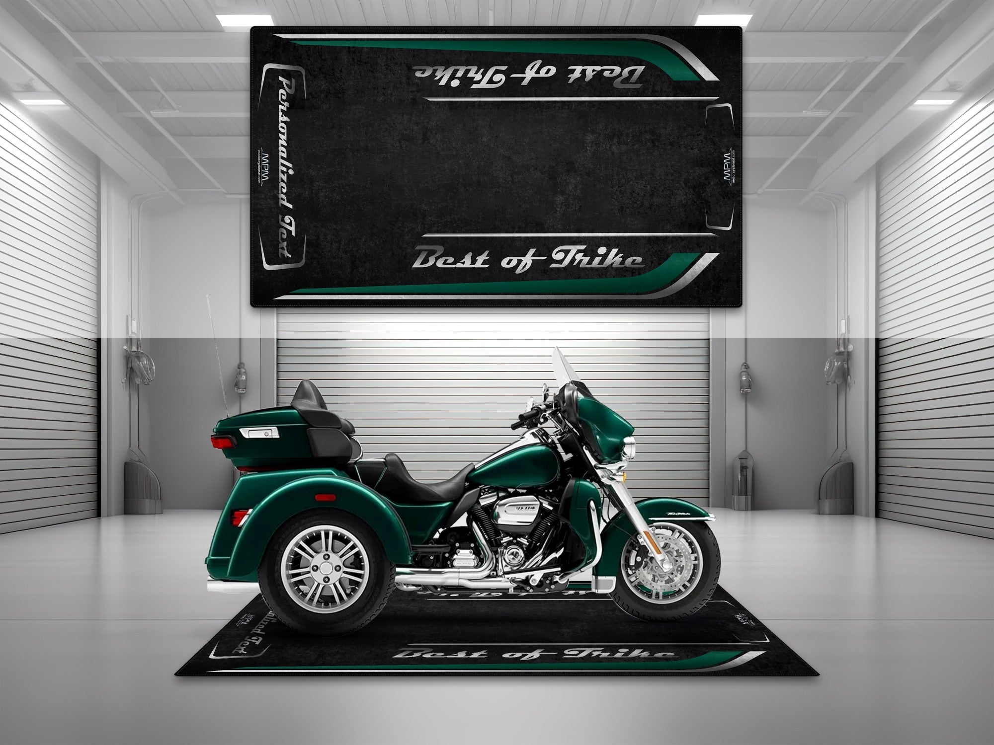 MPM Motorcycle Mat for Trike Motorcycle "Best of Trike" - MM7433