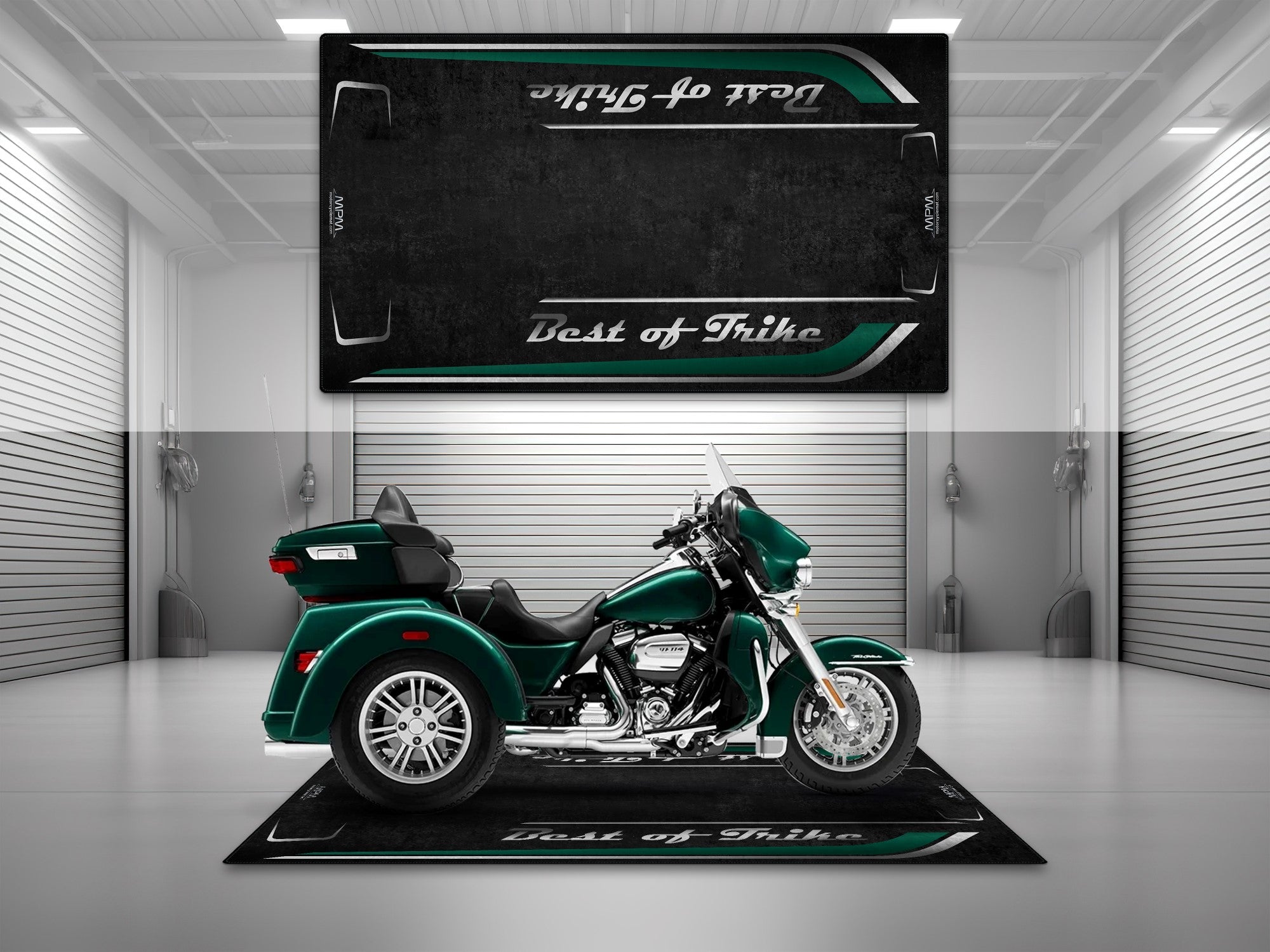 MPM Motorcycle Mat for Trike Motorcycle "Best of Trike" - MM7433