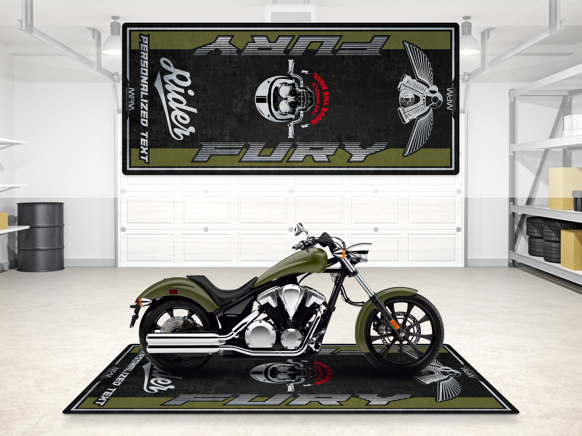 MPM Motorcycle Mat for Honda Fury - MM7435