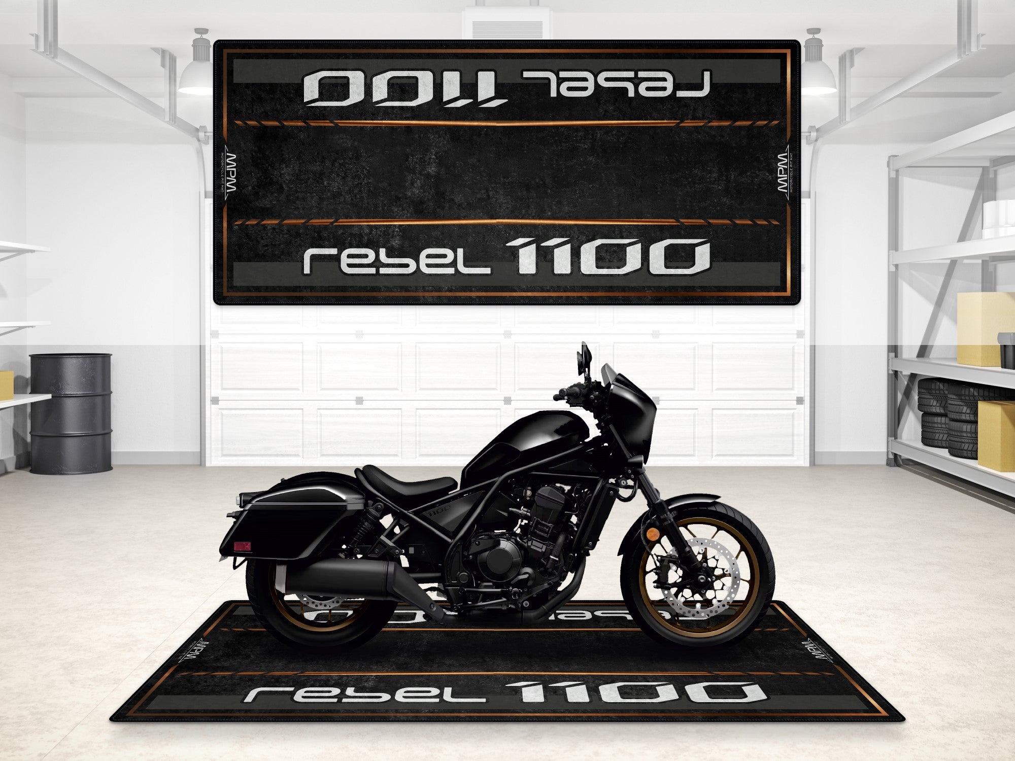 MPM Motorcycle Mat for Honda Rebel 1100 - MM7438