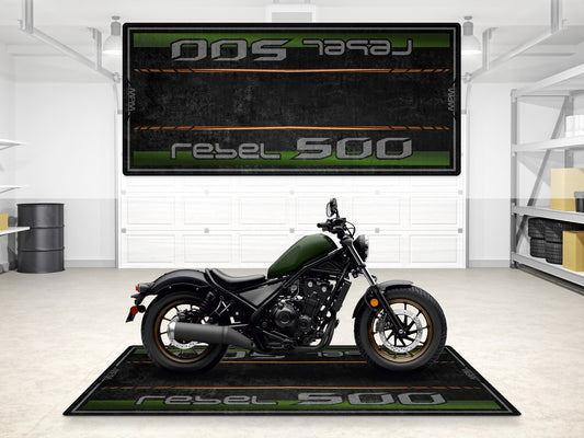 MPM Motorcycle Mat for Honda Rebel 500 - MM7439