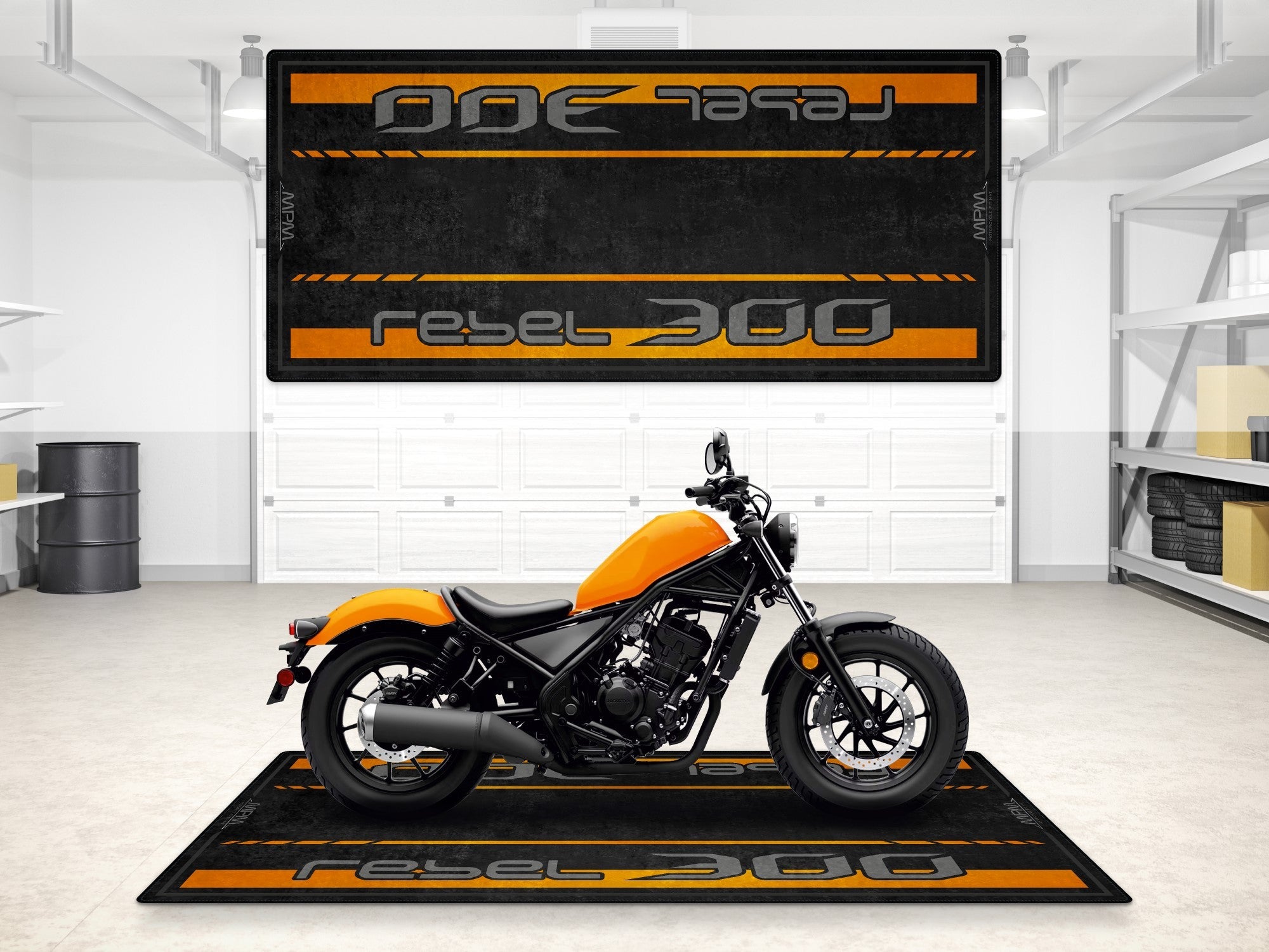 MPM Motorcycle Mat for Honda Rebel 300 - MM7440
