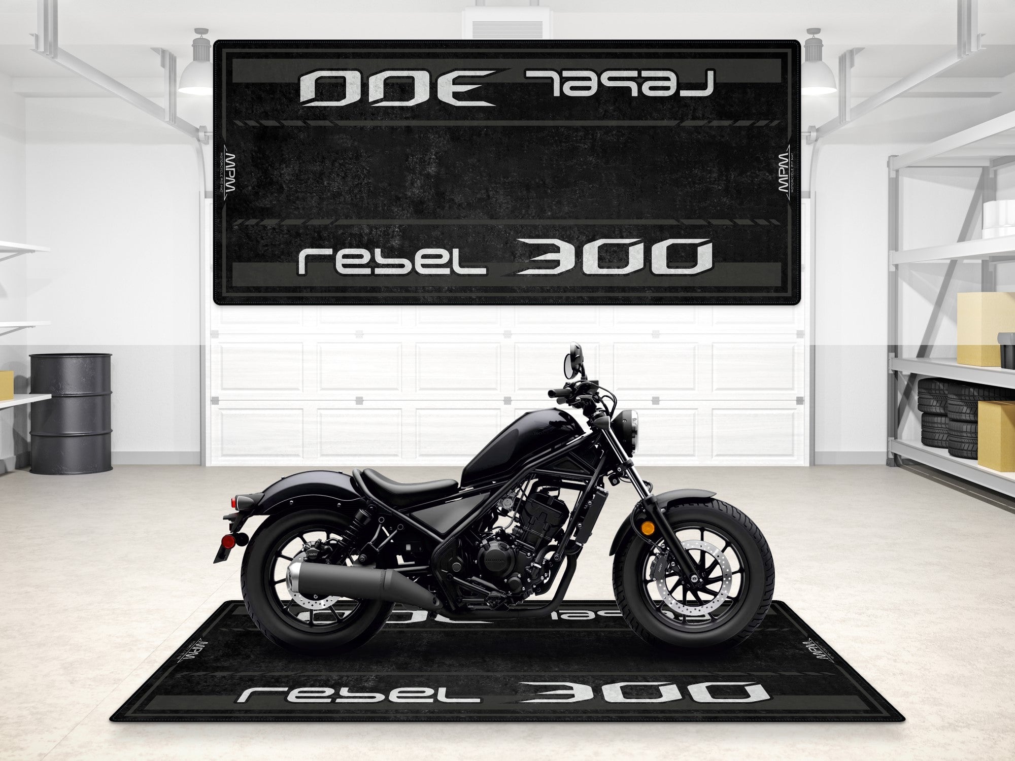MPM Motorcycle Mat for Honda Rebel 300 - MM7440