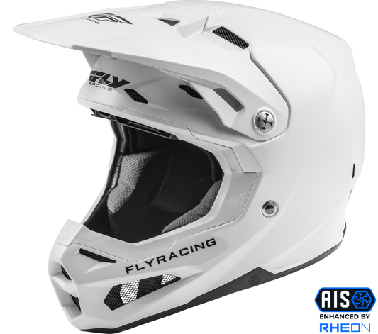Fly Racing Formula Carbon Solid Helmet White Md 73-4401M