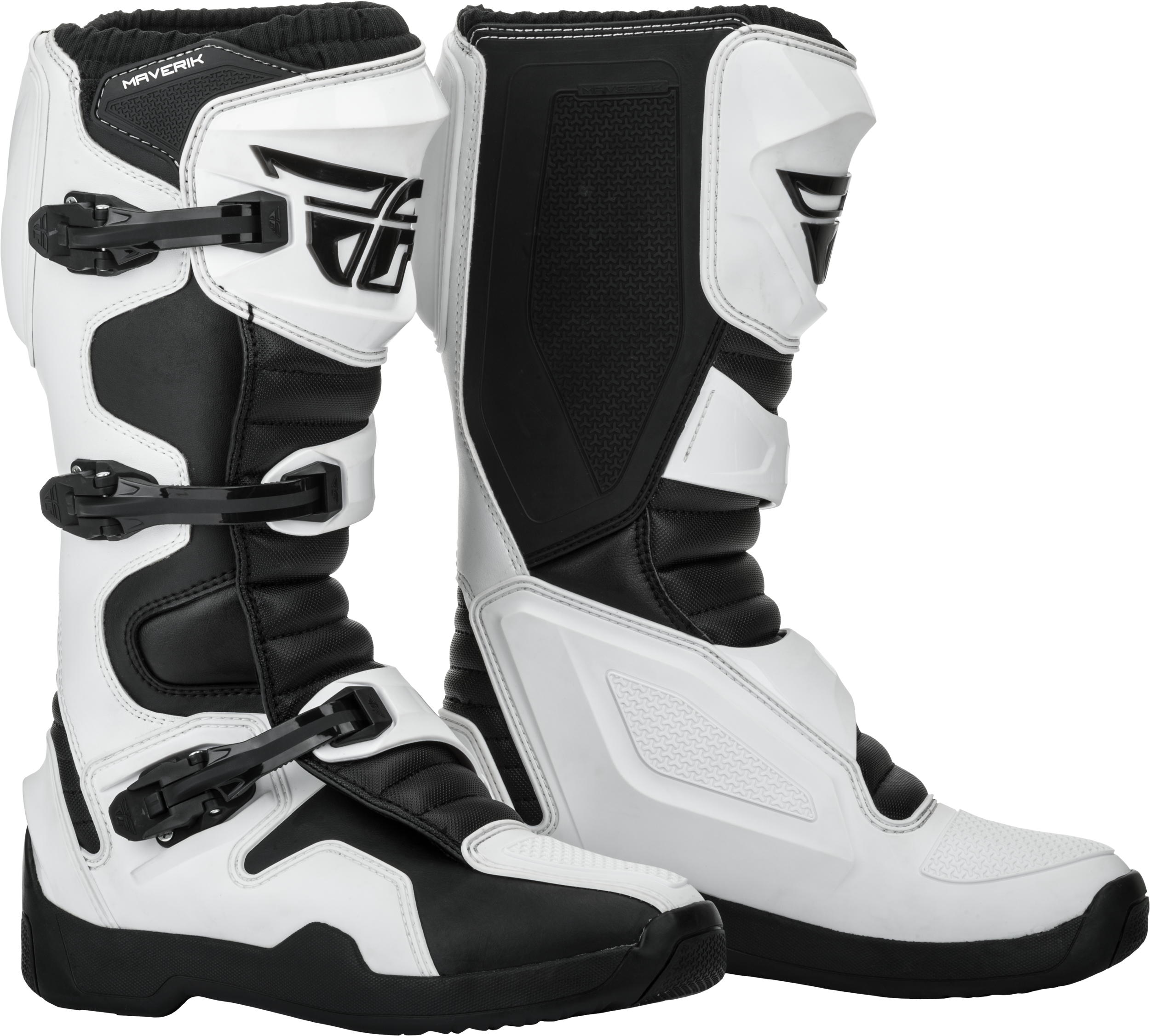Fly Racing Maverik Boots White/Black Sz 13 364-67513