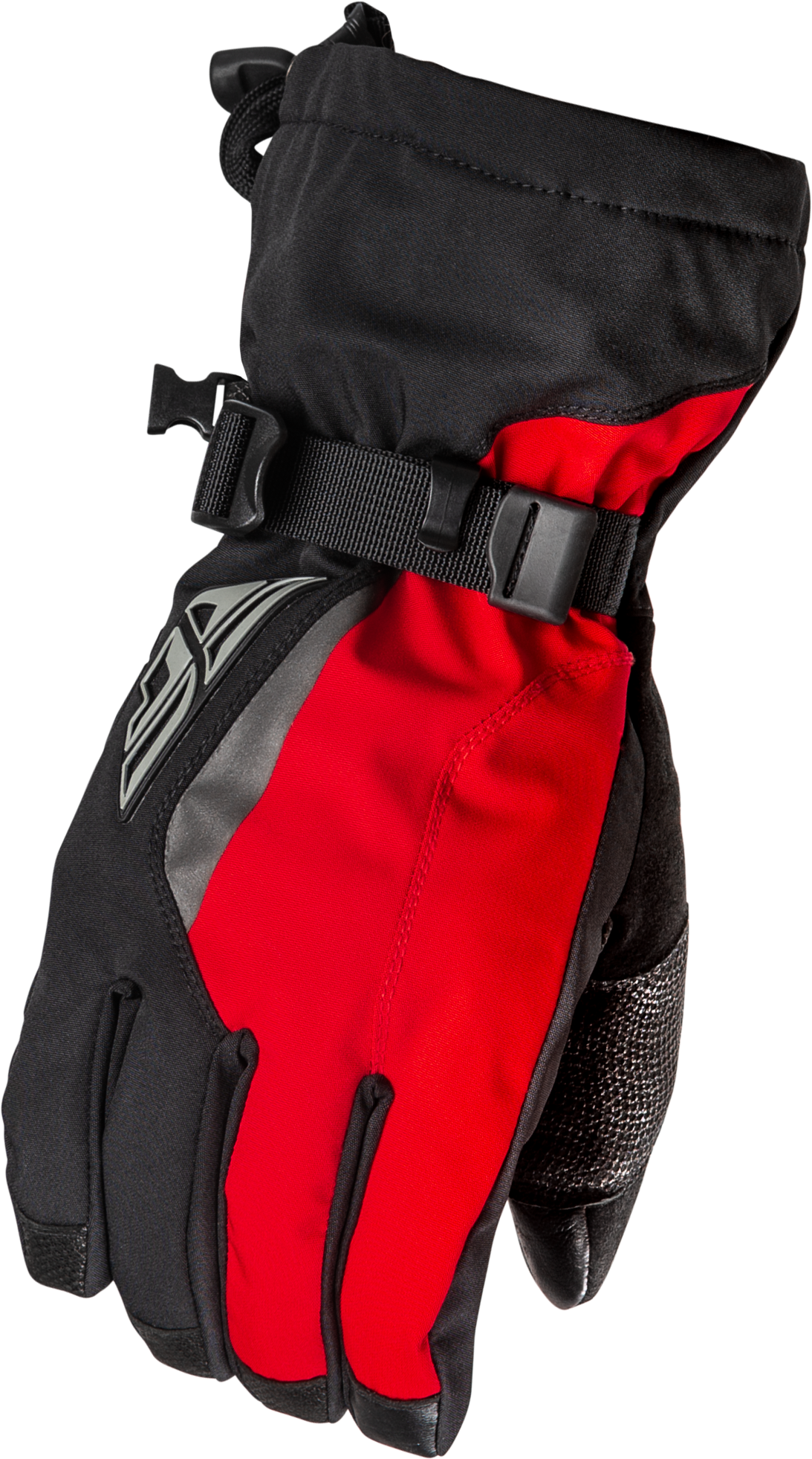 Fly Racing Title Gauntlet Gloves Black/Red Xs 371-0603XS