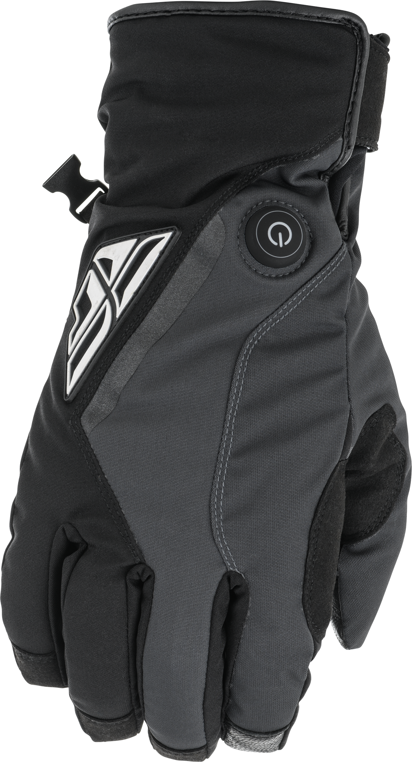 Fly Racing Title Heated Gloves Black/Grey Lg 476-2932L