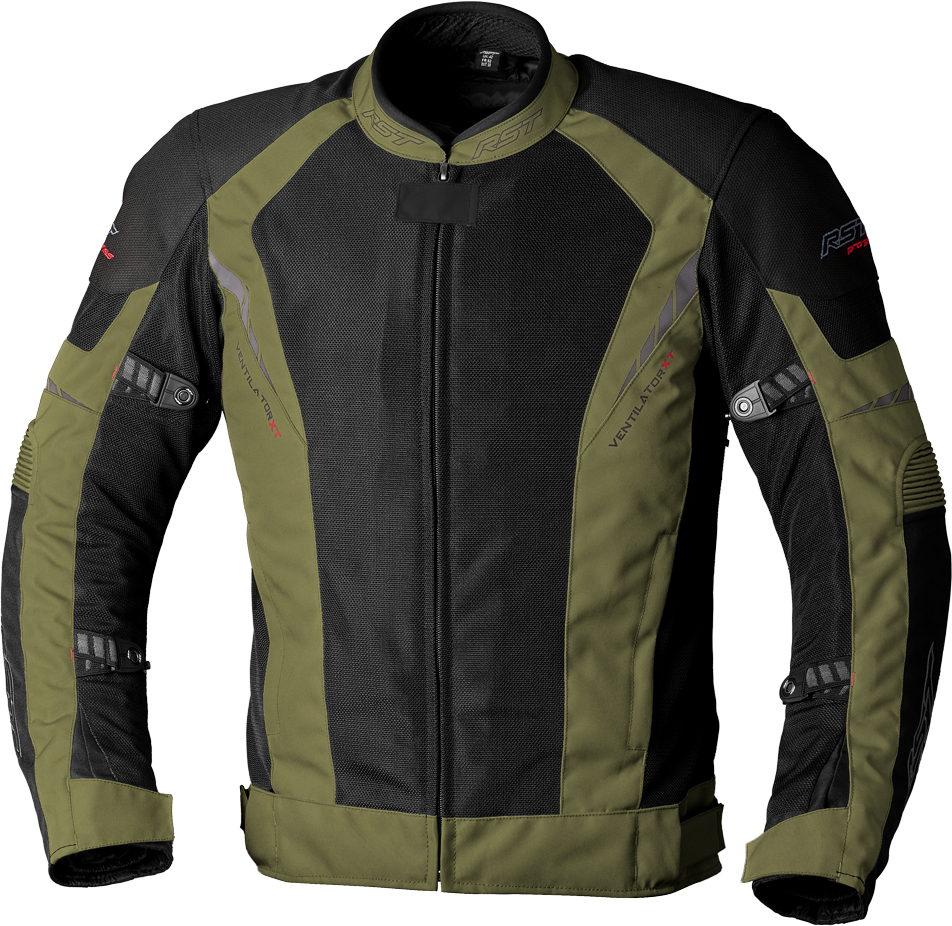 RST Pro Series Ventilator Xt Ce Jacket Green/Black Textile Md 556-2982142