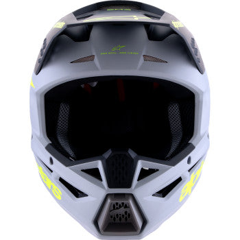 ALPINESTARS SM3 Helmet - Radium - Matte Gray/Black/Yellow Fluo - Large 8300826-9510-L