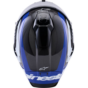 ALPINESTARS  Supretech R10 Helmet - 22.06 - Arius - Gloss Black/White/Blue - Large  8203926-1647-L