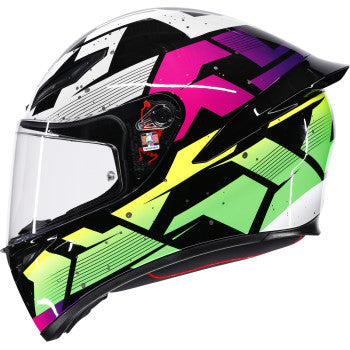 AGV Helmet K1 S Punkpulse Black/Purple/Lime Lg 2118394018-071-L
