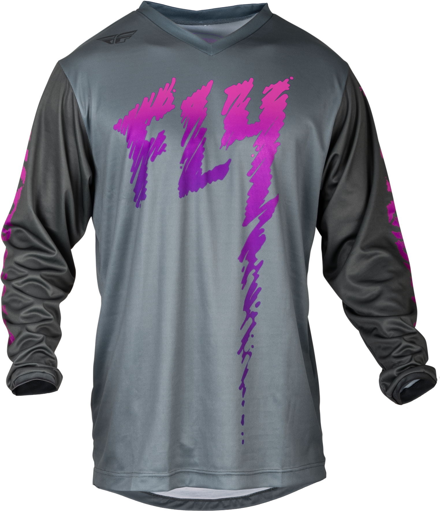 Fly Racing Youth F-16 Jersey Grey/Charcoal/Pink Ym 377-220YM