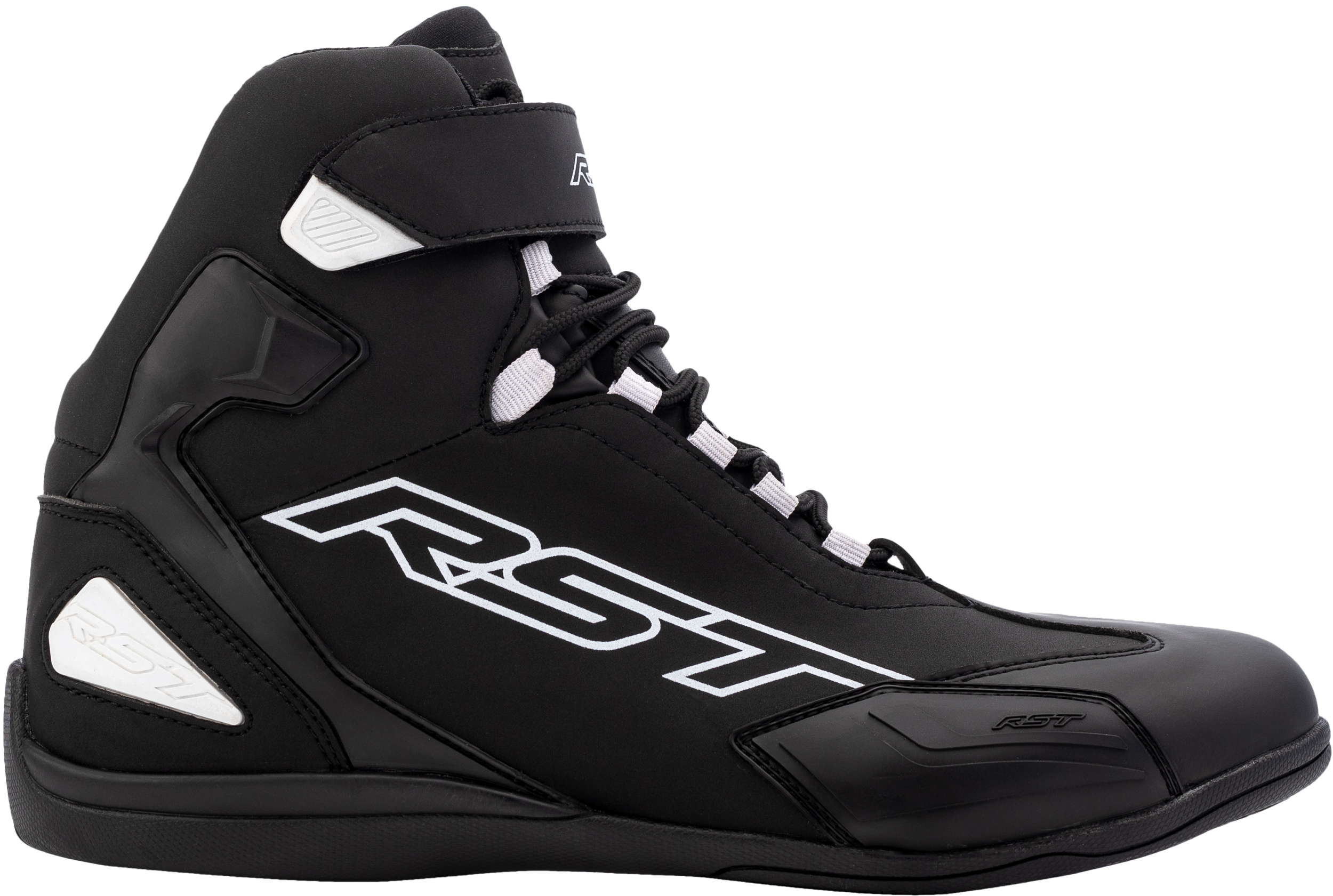 RST Sabre Moto Shoe Ce Boot Black / Black / White  Sz 9 556-3053042