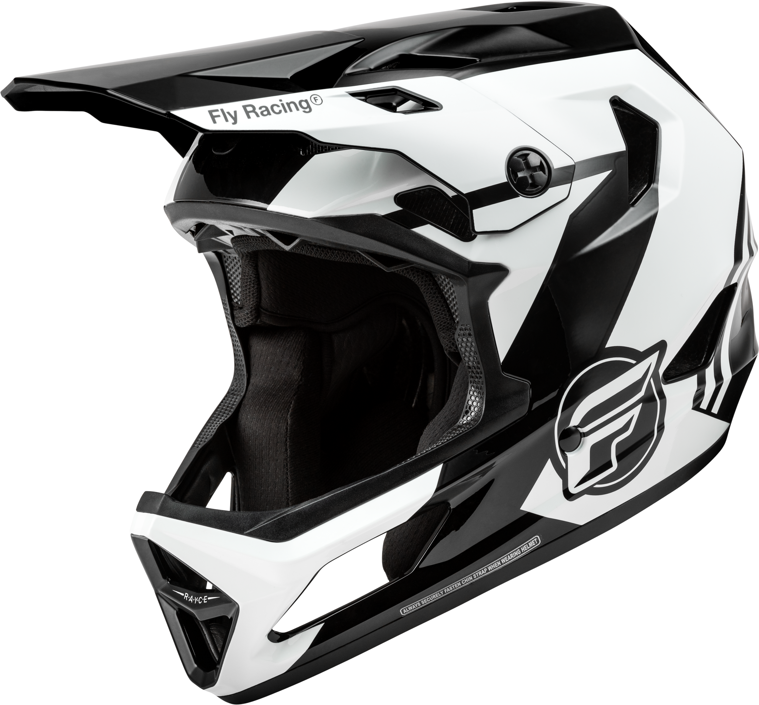Fly Racing Rayce Bicycle Helmet Black/White/Grey Lg 73-3609L