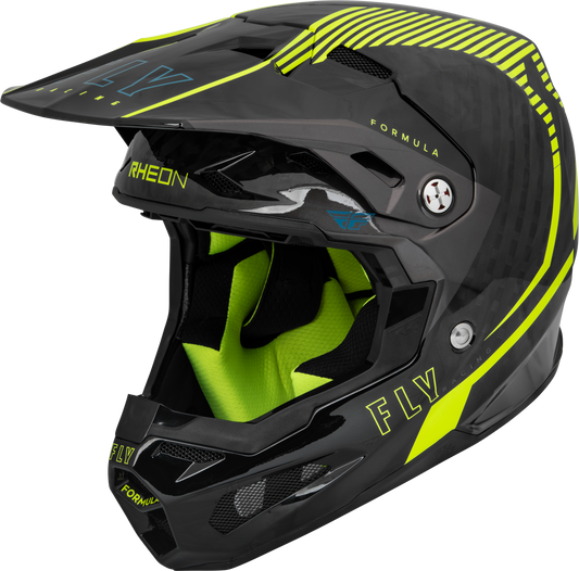 Fly Racing Formula Carbon Tracer Helmet Hi-Vis/Black Lg 73-4442L