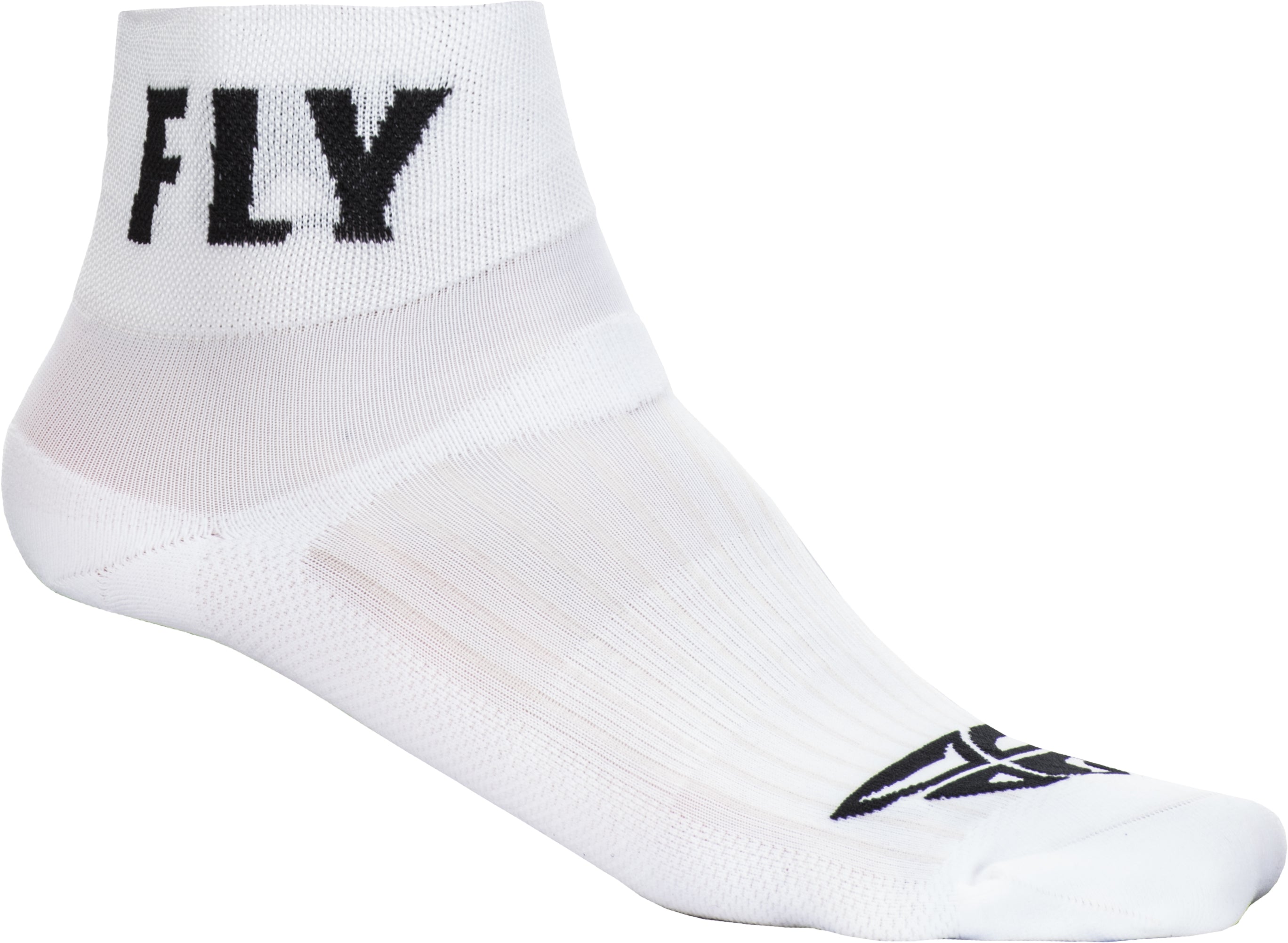 Fly Racing Fly Shorty Socks White Sm/Md 350-0486S