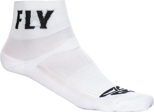 Fly Racing Fly Shorty Socks White Sm/Md 350-0486S
