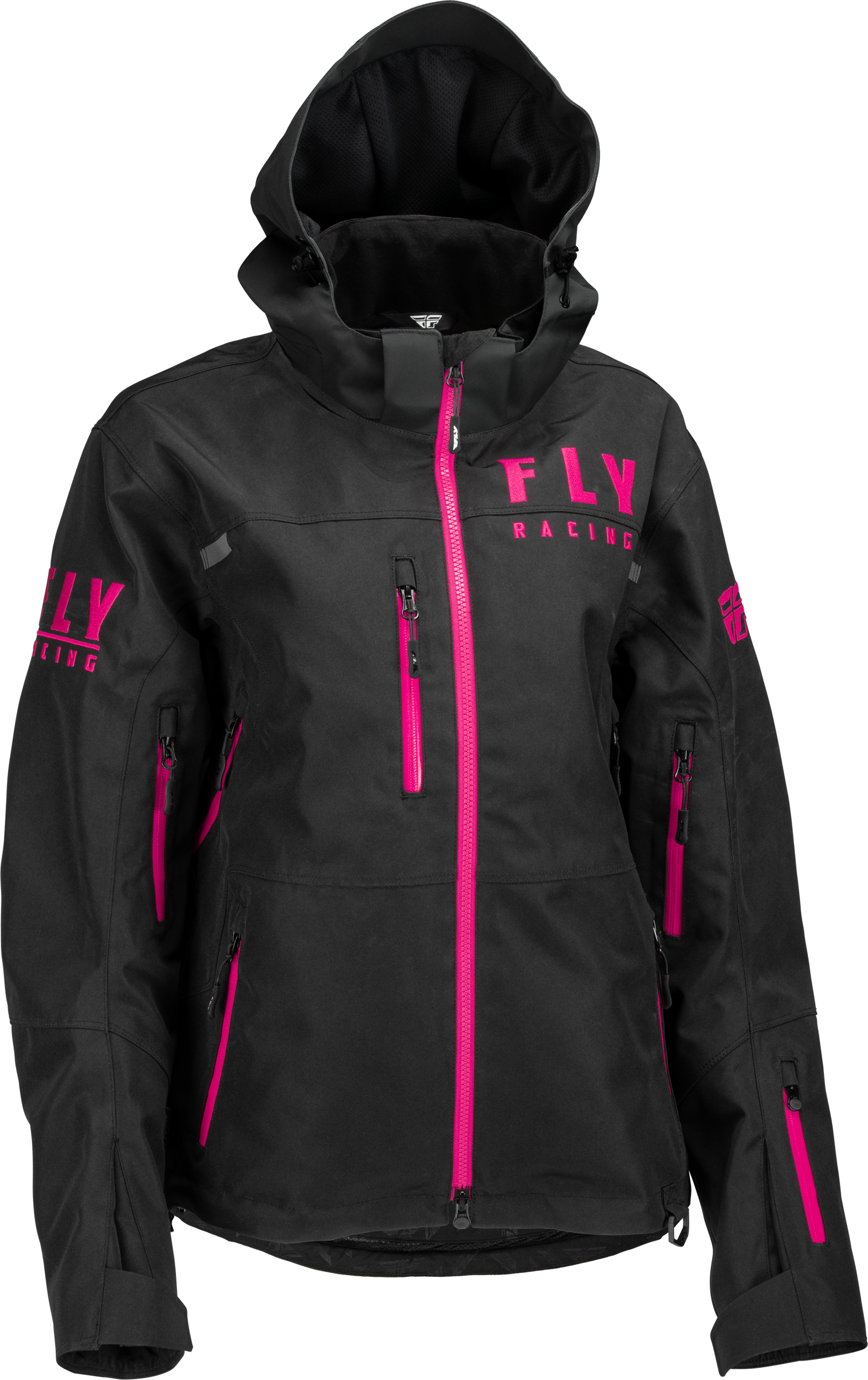 Fly Racing Women'S Carbon Jacket Black/Pink Xs 470-4502XS