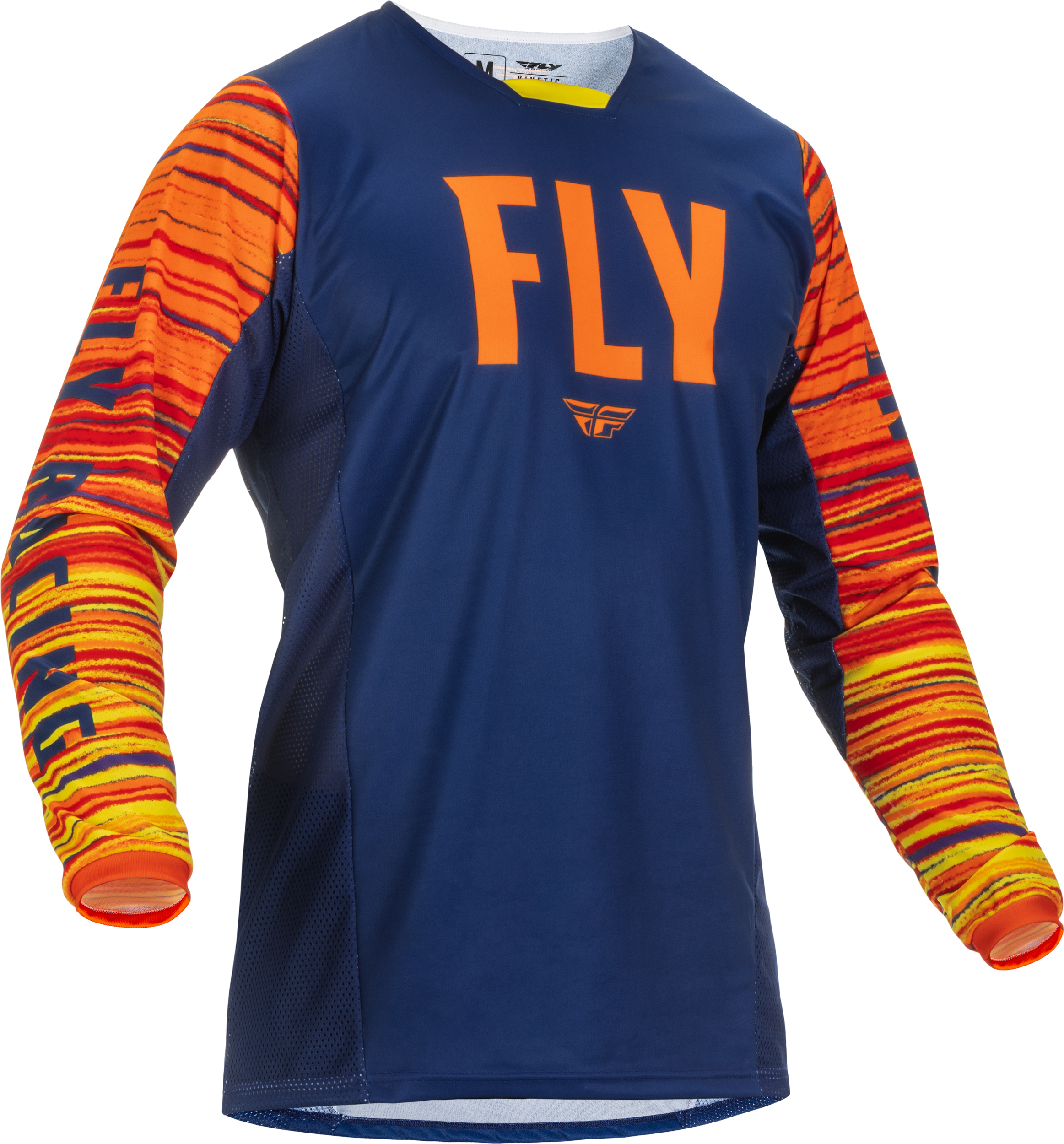 Fly Racing Kinetic Wave Jersey Navy/Orange Lg 375-521L