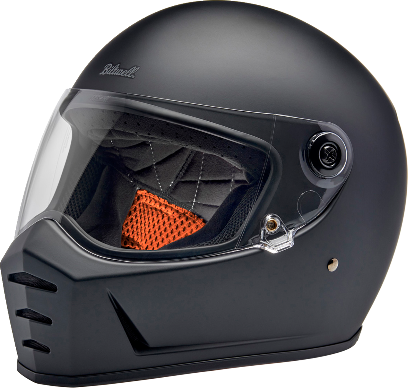 BILTWELL Lane Splitter Helmet - Flat Black - Small 1004-201-502