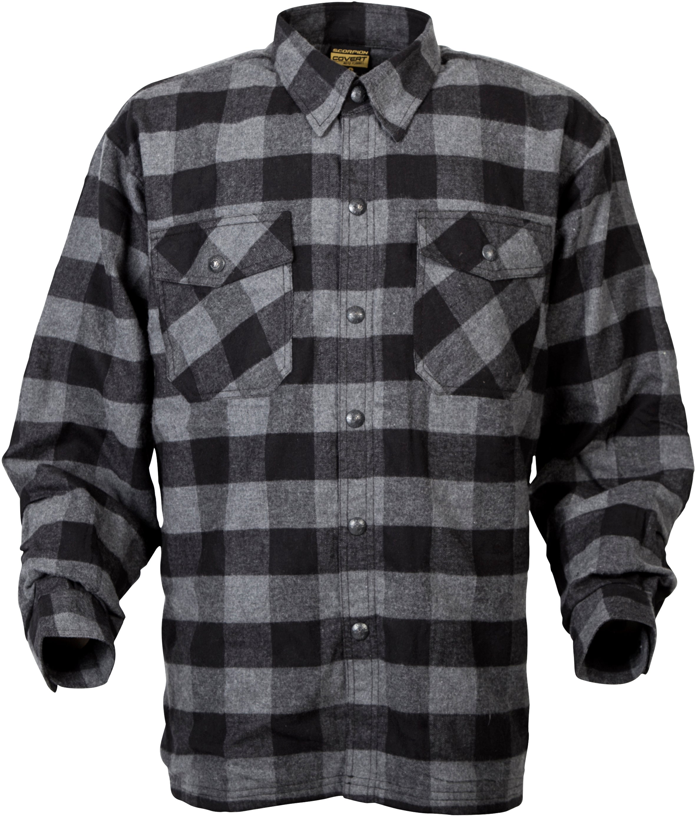 Covert Moto Flannel Black/Grey Md
