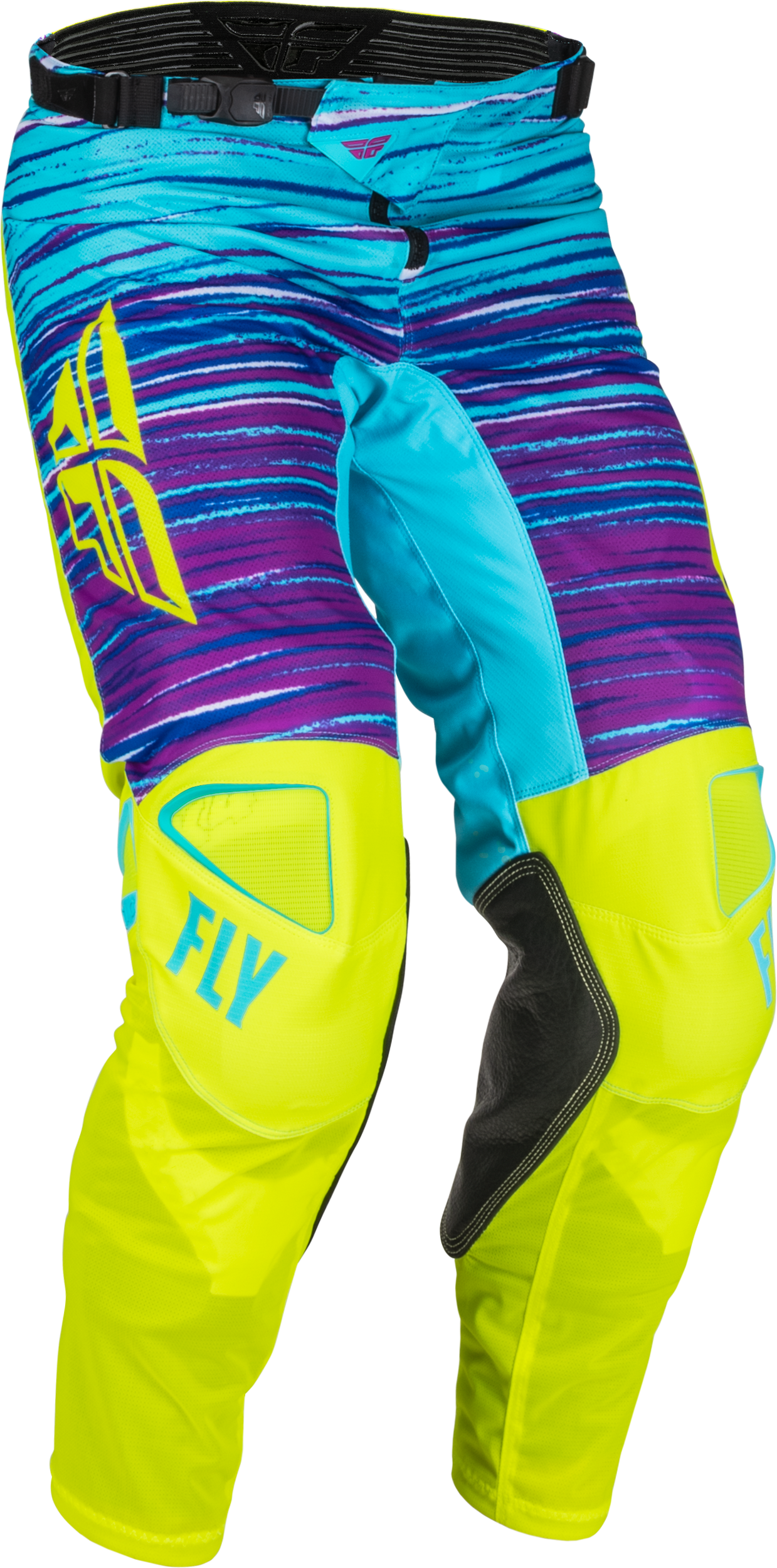 Fly Racing Kinetic Mesh L.E. Pants Hi-Vis/Blue/Magenta Sz 30 376-32230