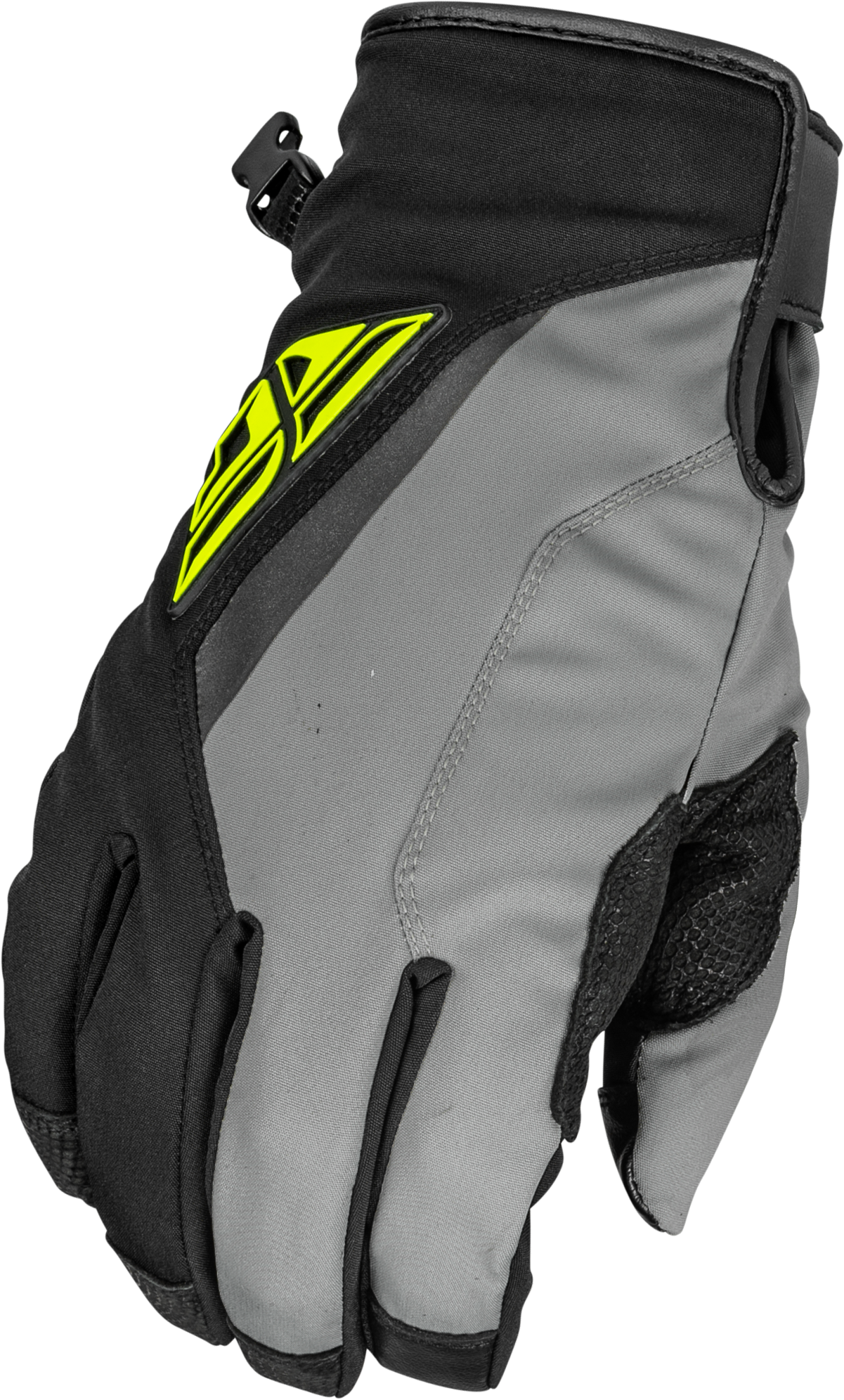 Fly Racing Title Long Gloves Black/Grey/Hi-Vis 2x 371-06112X