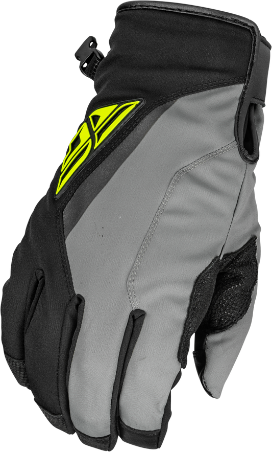 Fly Racing Title Long Gloves Black/Grey/Hi-Vis 2x 371-06112X