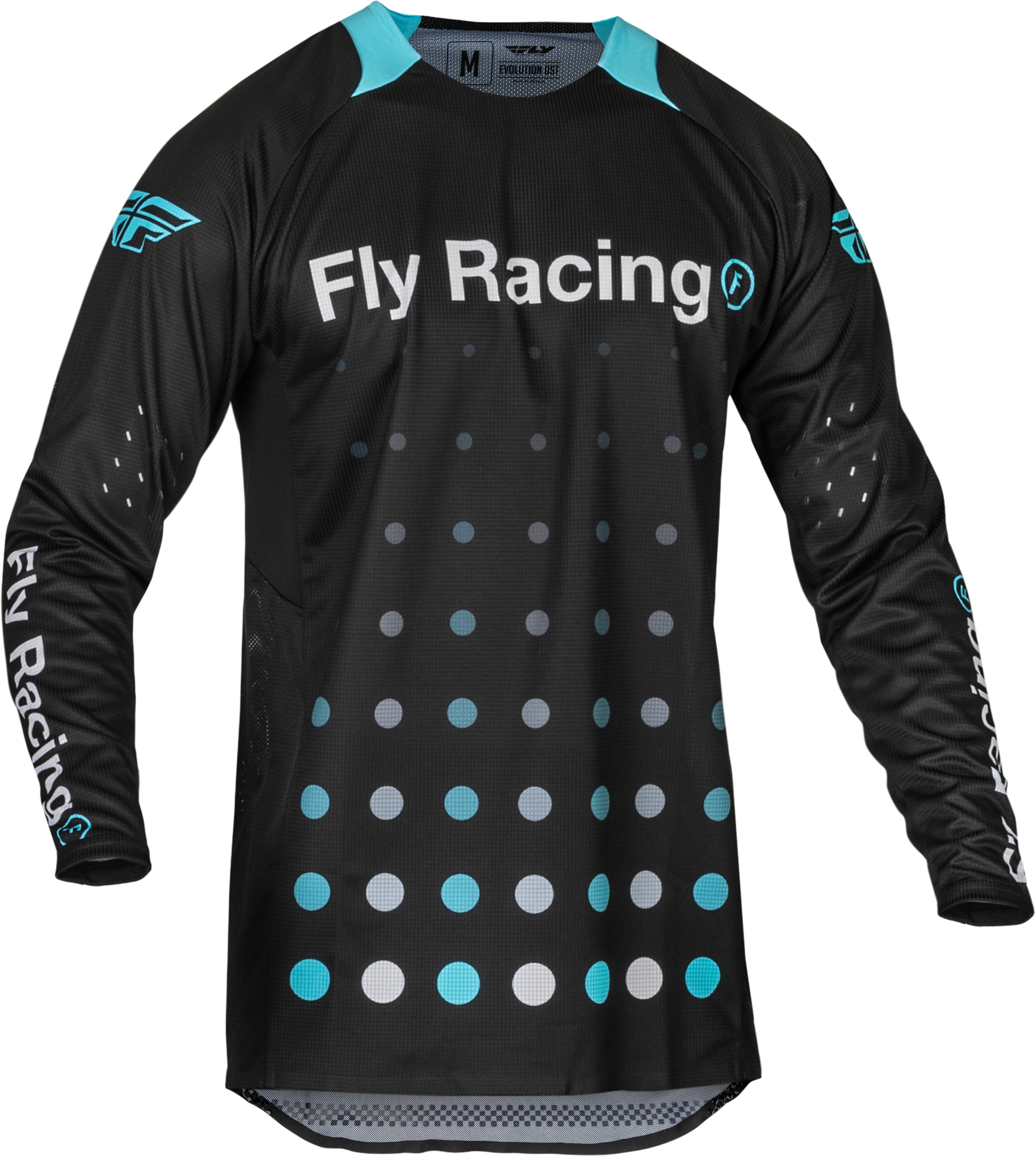 Fly Racing Evolution Dst Se Strobe Jersey Black/Electric Blue Md 377-124M